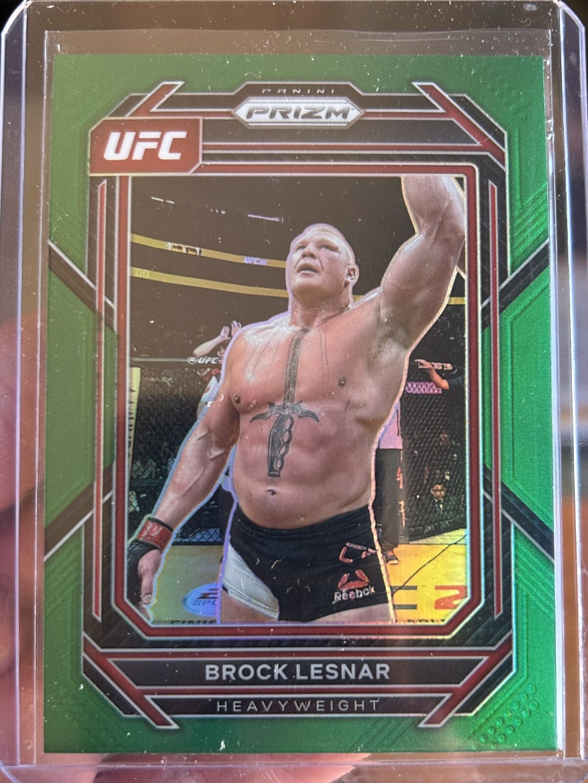 2023 Panini UFC Prizm Brock Lesnar Green Prizm HOF #143 Pack Fresh Mint 💎🔥 2023 Panini UFC Prizm Brock Lesnar Green Prizm HOF #143 Pack Fresh Mint 💎🔥