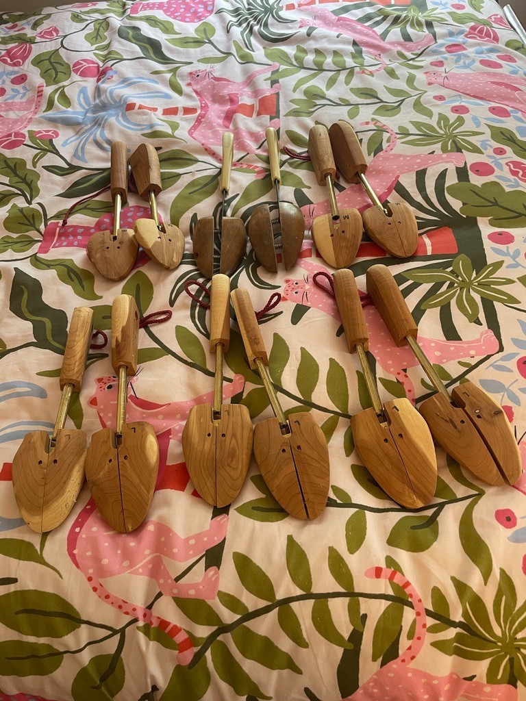 Split toe cedar wood shoe trees with an adjustable heel spring/rod Nordstrom Split toe cedar wood shoe trees with an adjustable heel spring/rod Nordstrom