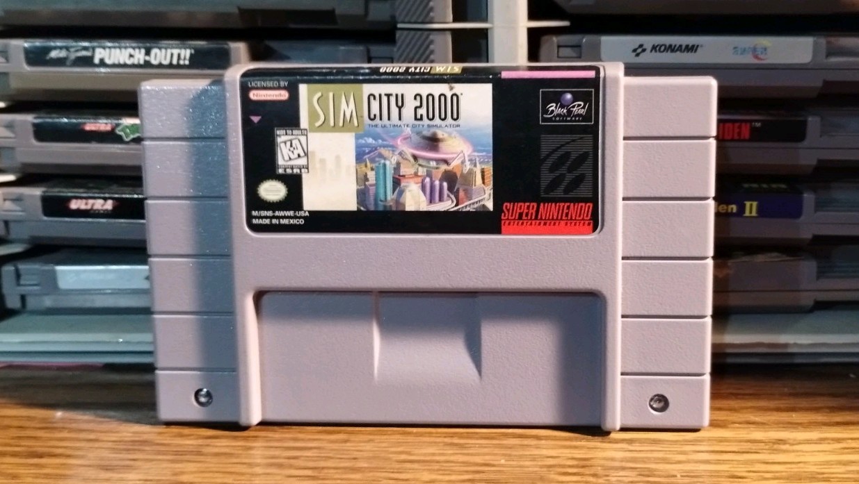 Sim City 2000 (Super Nintendo, SNES, 1993 (Cartridge Only) Tested🔥FREE SHIPPING