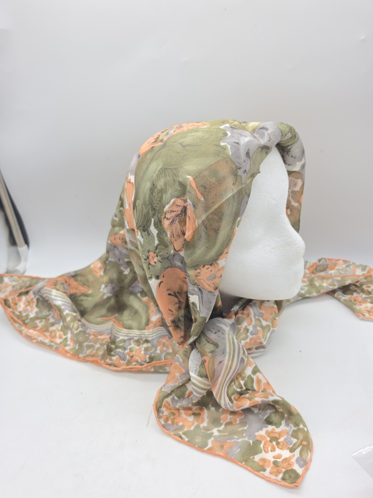 Vintage LANCETTI Italy Silk Scarf 34\