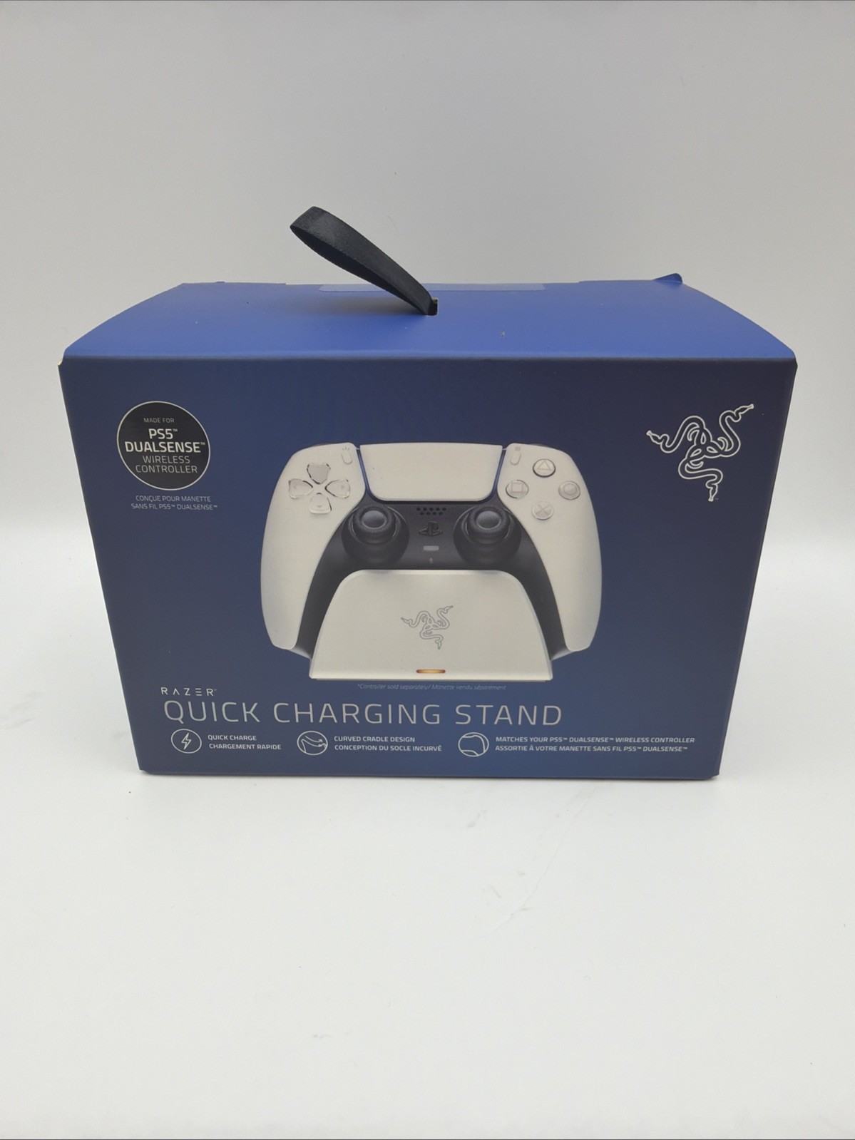 Razer Quick Charging Stand PS5 DualSense Wireless Controller New Sealed White Razer Quick Charging Stand PS5 DualSense Wireless Controller New Sealed White