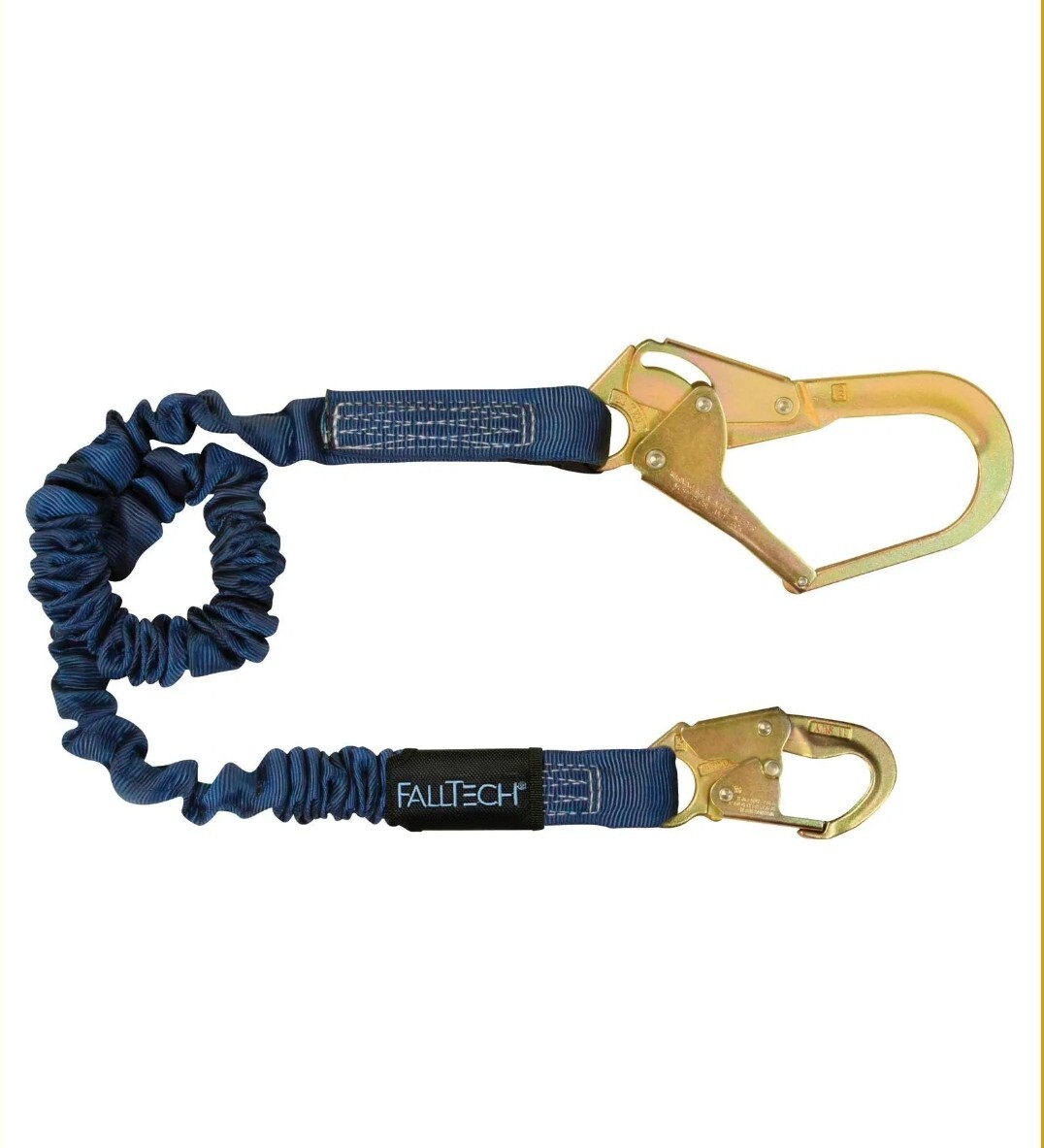 Falltech Shock Energy Absorbing Lanyards Steel Connectors 82403 ElasTech New