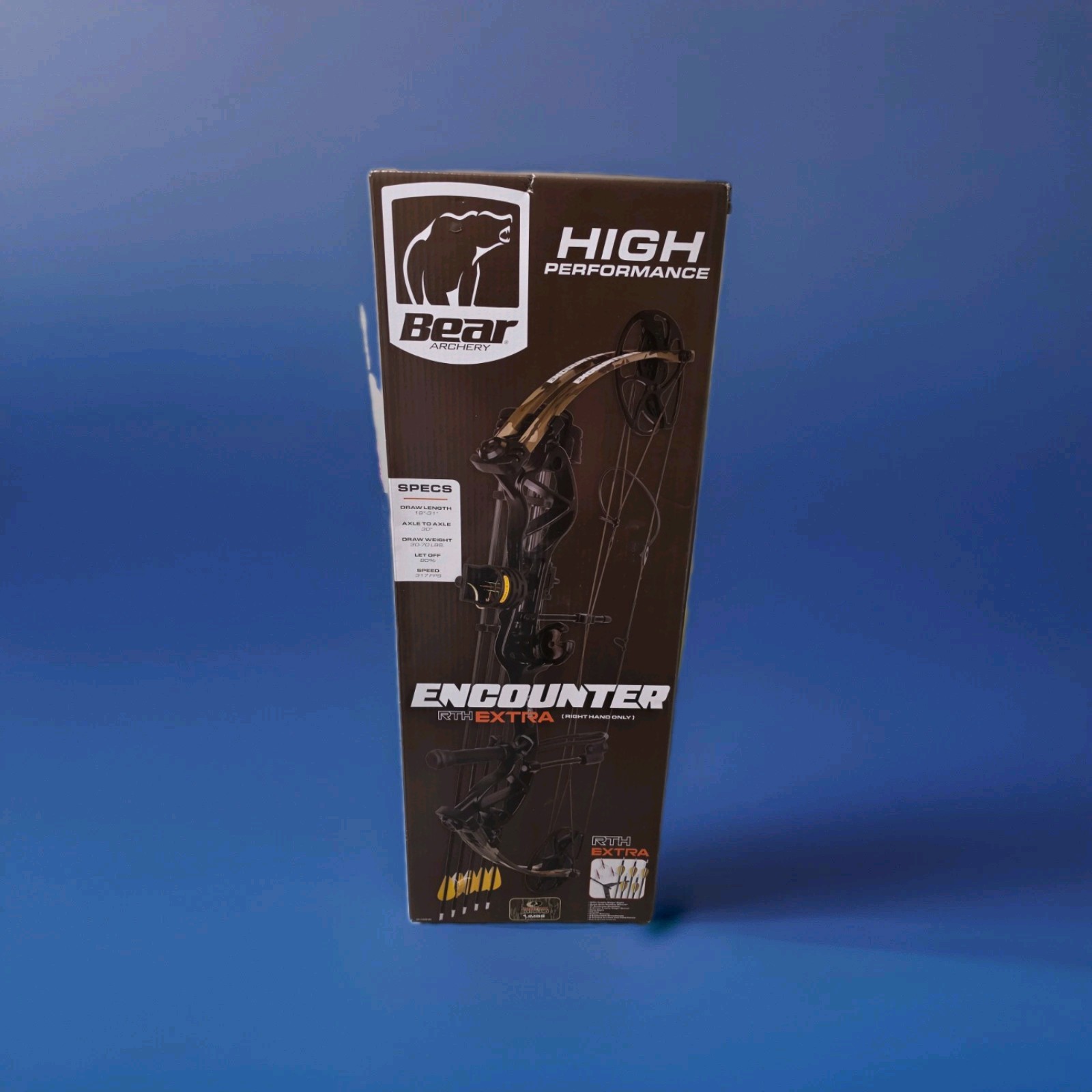 Bear Archery High Performance Encounter RTH Extra Compound Bow Right Hand Bear Archery High Performance Encounter RTH Extra Compound Bow Right Hand