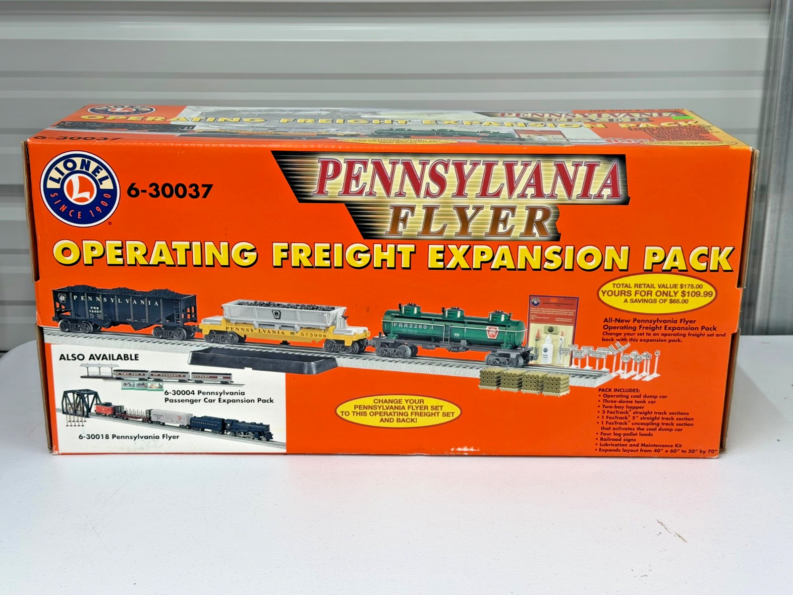 LIONEL PENNSYLVANIA FLYER 6-30037 OPERATING FREIGHT EXPANSION PACK