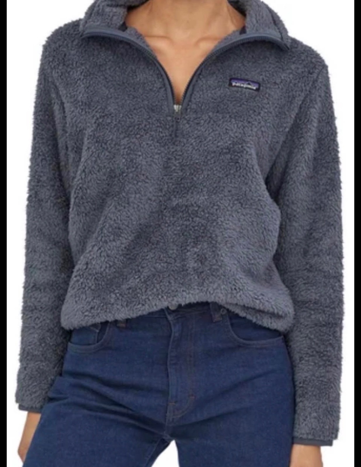 Patagonia Los Gatos Fleece Jacket Womens Medium Gray 1/4 Zip Pullover Cozy Warm Patagonia Los Gatos Fleece Jacket Womens Medium Gray 1/4 Zip Pullover Cozy Warm