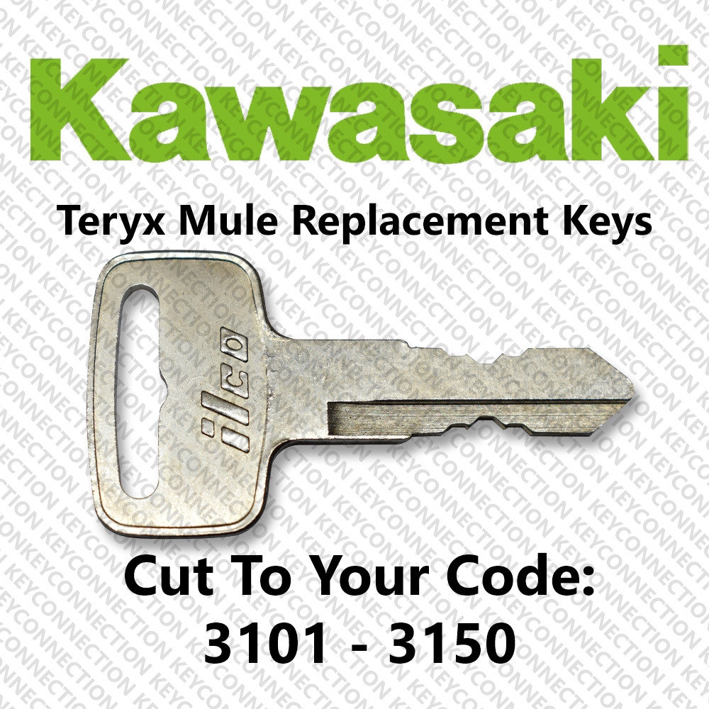 Kawasaki Teryx Mule Replacement Key Cut to Code 3101-3150 Kawasaki Teryx Mule Replacement Key Cut to Code 3101-3150