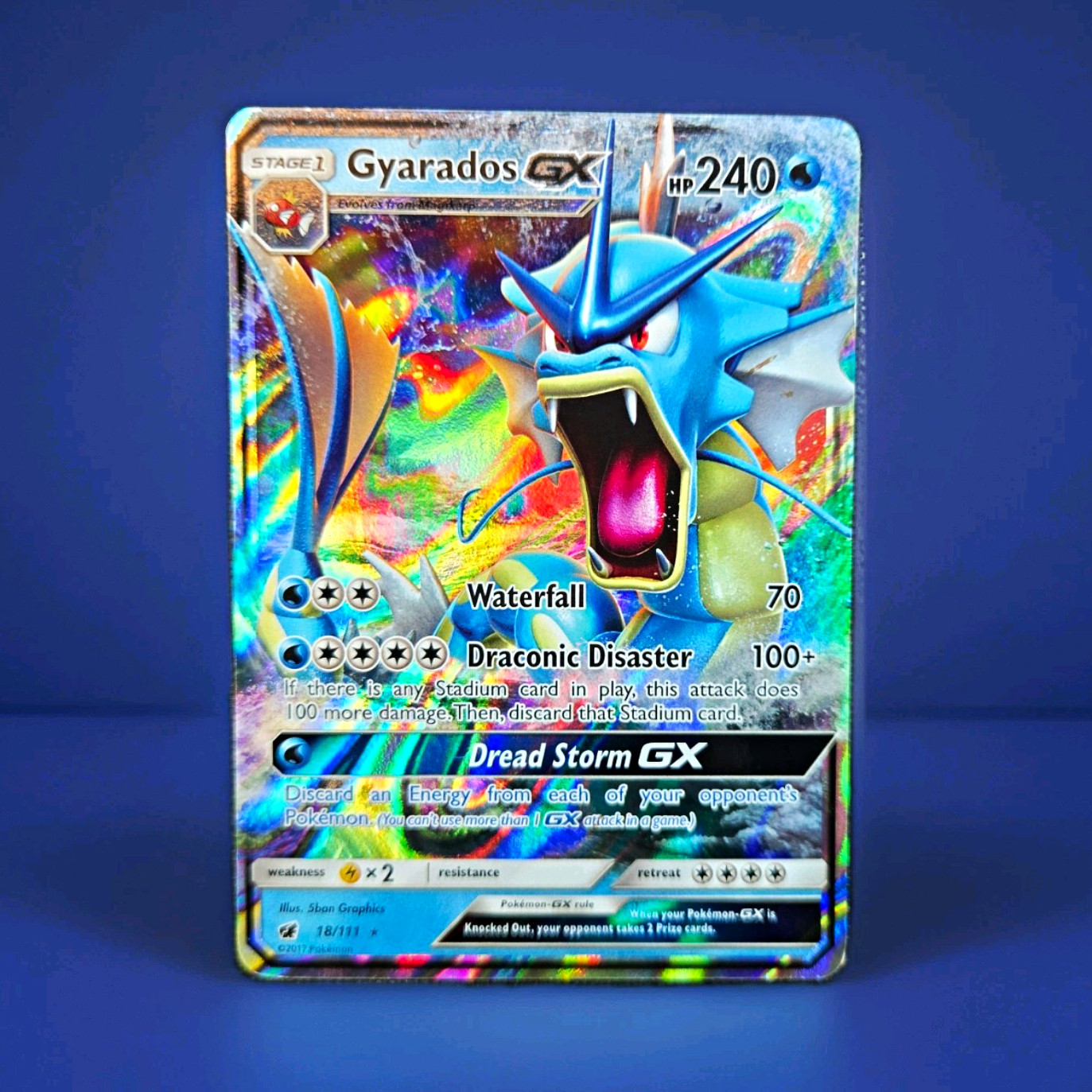 Gyarados GX 18/111 Crimson Invasion Holo Ultra Rare 2017 Pokémon TCG Gyarados GX 18/111 Crimson Invasion Holo Ultra Rare 2017 Pokémon TCG