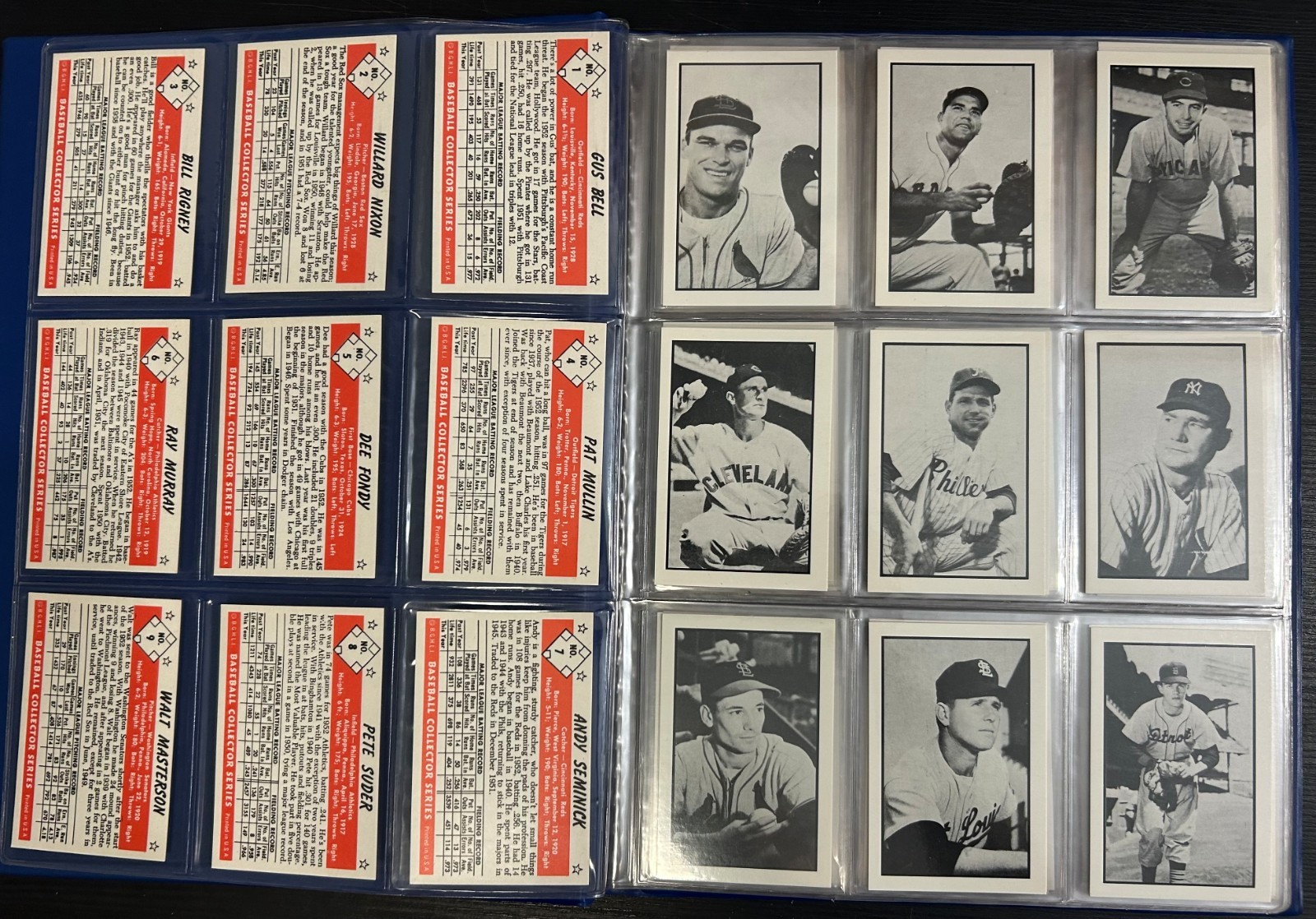 1983 CCC 1953 Bowman Black & White Reprints Complete Set + 1994 UD Ken Burns