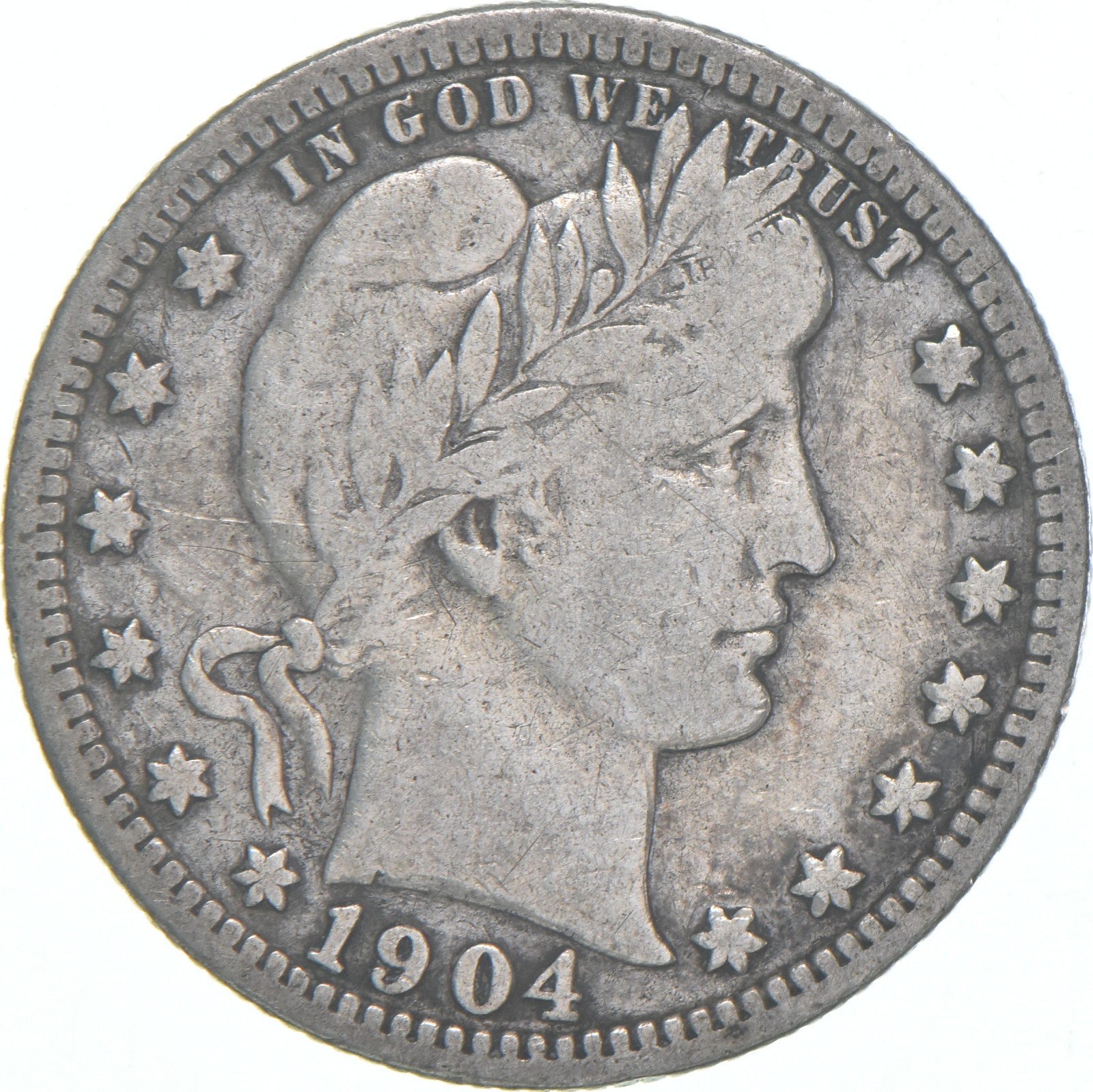 1904 Barber Quarter Average Circ 1904 Barber Quarter Average Circ