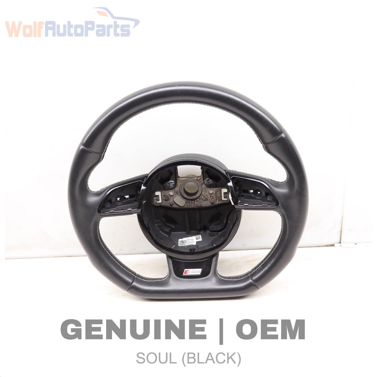 2014-2016 AUDI SQ5 - 3-Spoke Leather Sport Steering Wheel (Flat Bottom)