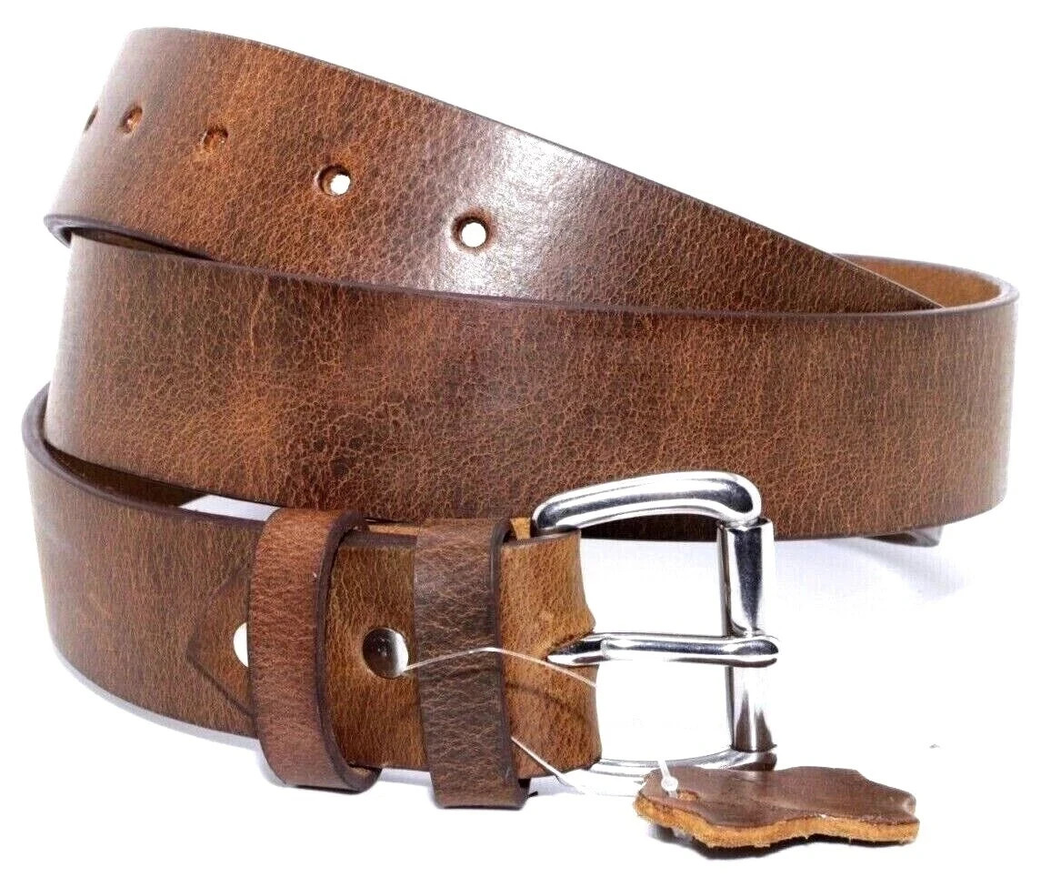 Men\'s Genuine Buffalo FULL GRAIN Leather Belt, 1 1/2\ Men\'s Genuine Buffalo FULL GRAIN Leather Belt, 1 1/2\