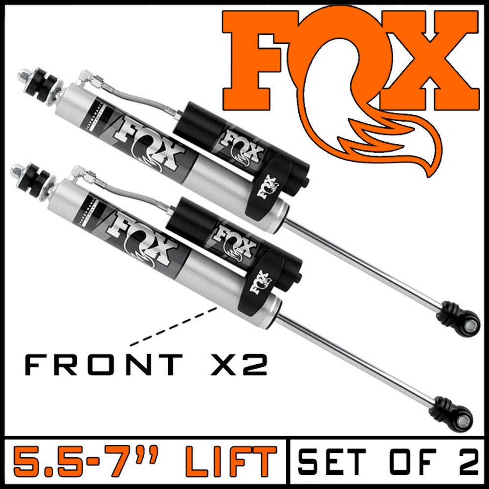 Fox 2.0 Remote Reservoir Front Shocks fit 17-26 Ford F250 F350 4WD w/5.5-7\ Fox 2.0 Remote Reservoir Front Shocks fit 17-26 Ford F250 F350 4WD w/5.5-7\