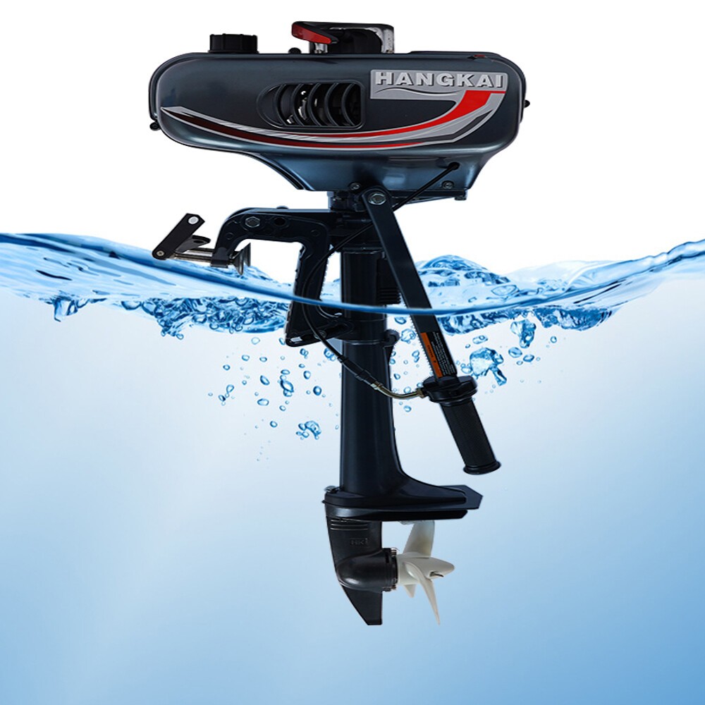 HANGKAI 2/4-Stroke 3.5/3.6/4/6/6.5/7 HP Boat Engine Outboard Motor Water Cooling