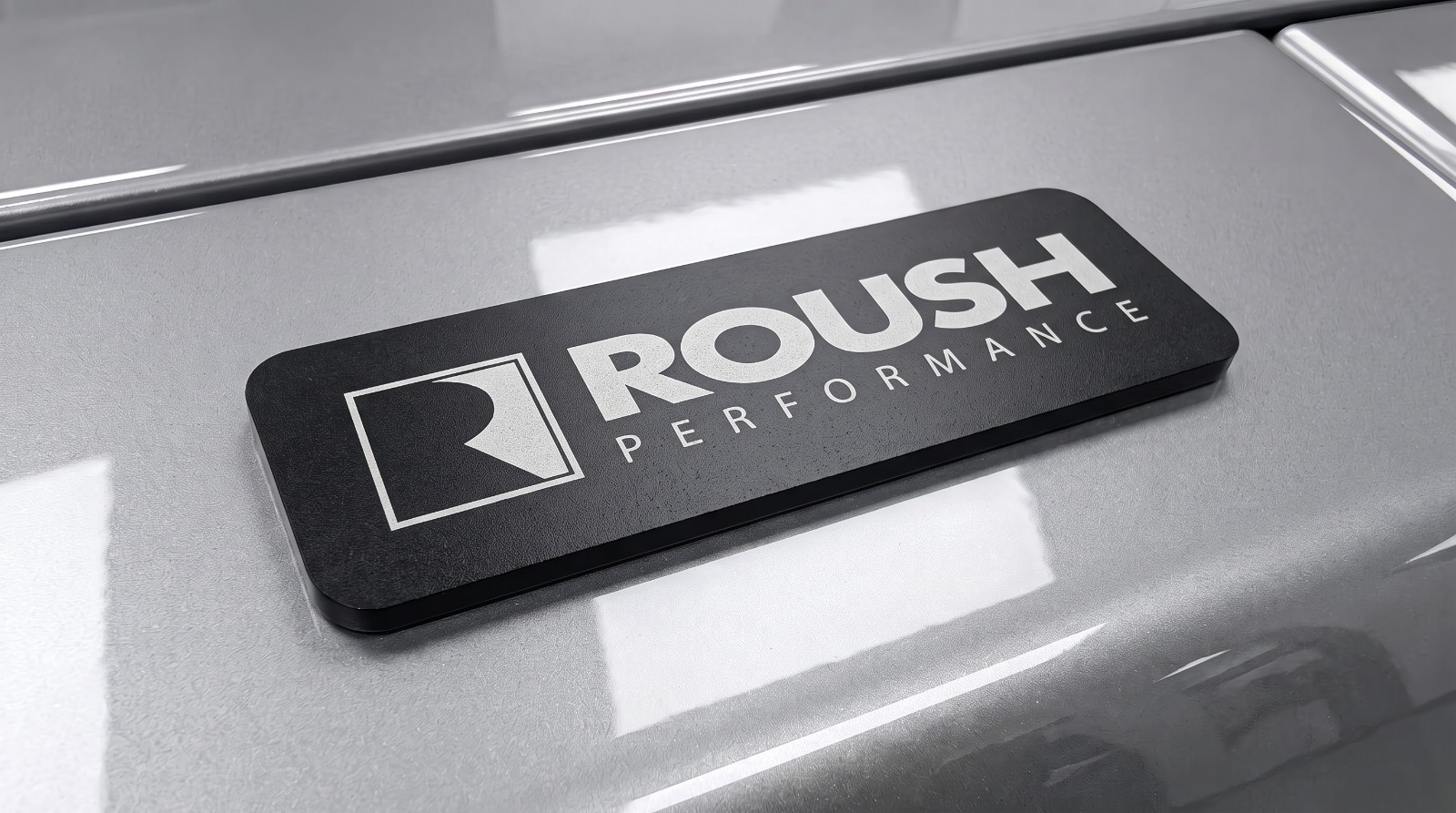 Roush Performance Badge Emblem Plaque Titanium Black Roush Performance Badge Emblem Plaque Titanium Black