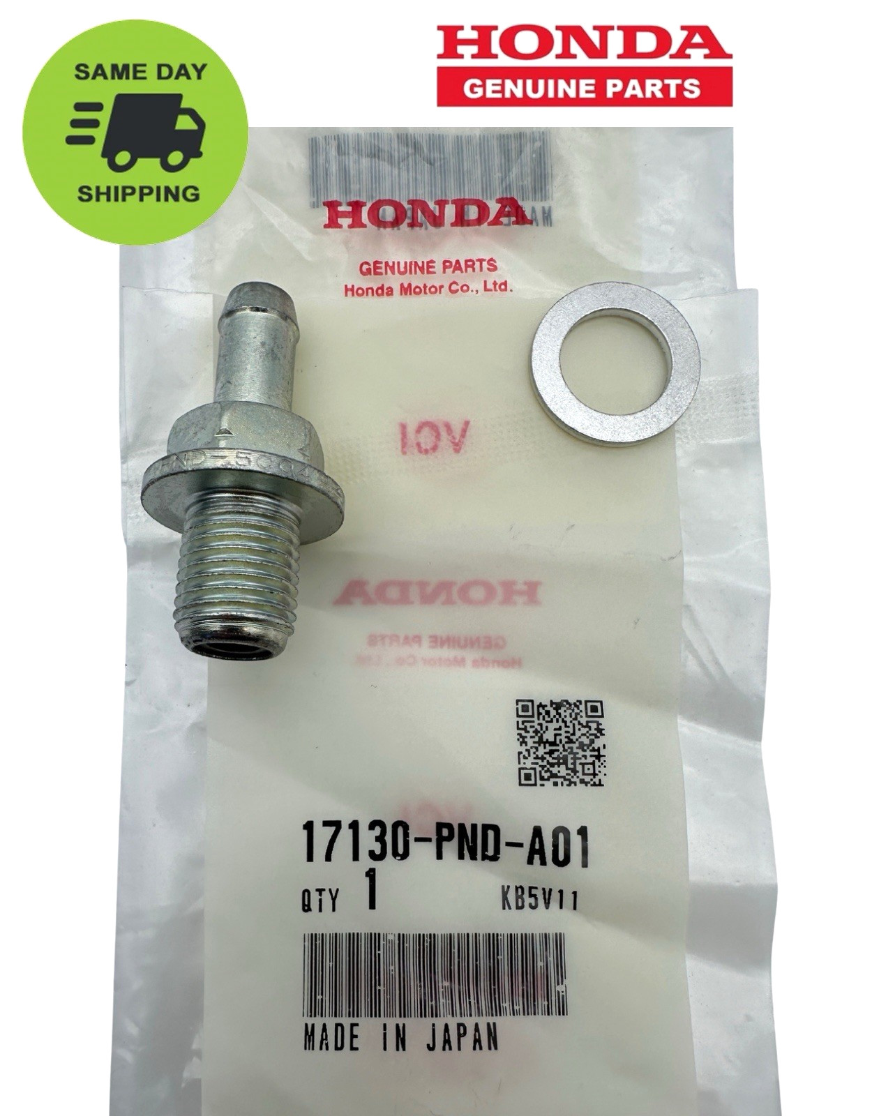 GENUINE Honda Acura OEM NEW PCV Valve 17130-PND-A01 + Washer 94109-14000 GENUINE Honda Acura OEM NEW PCV Valve 17130-PND-A01 + Washer 94109-14000