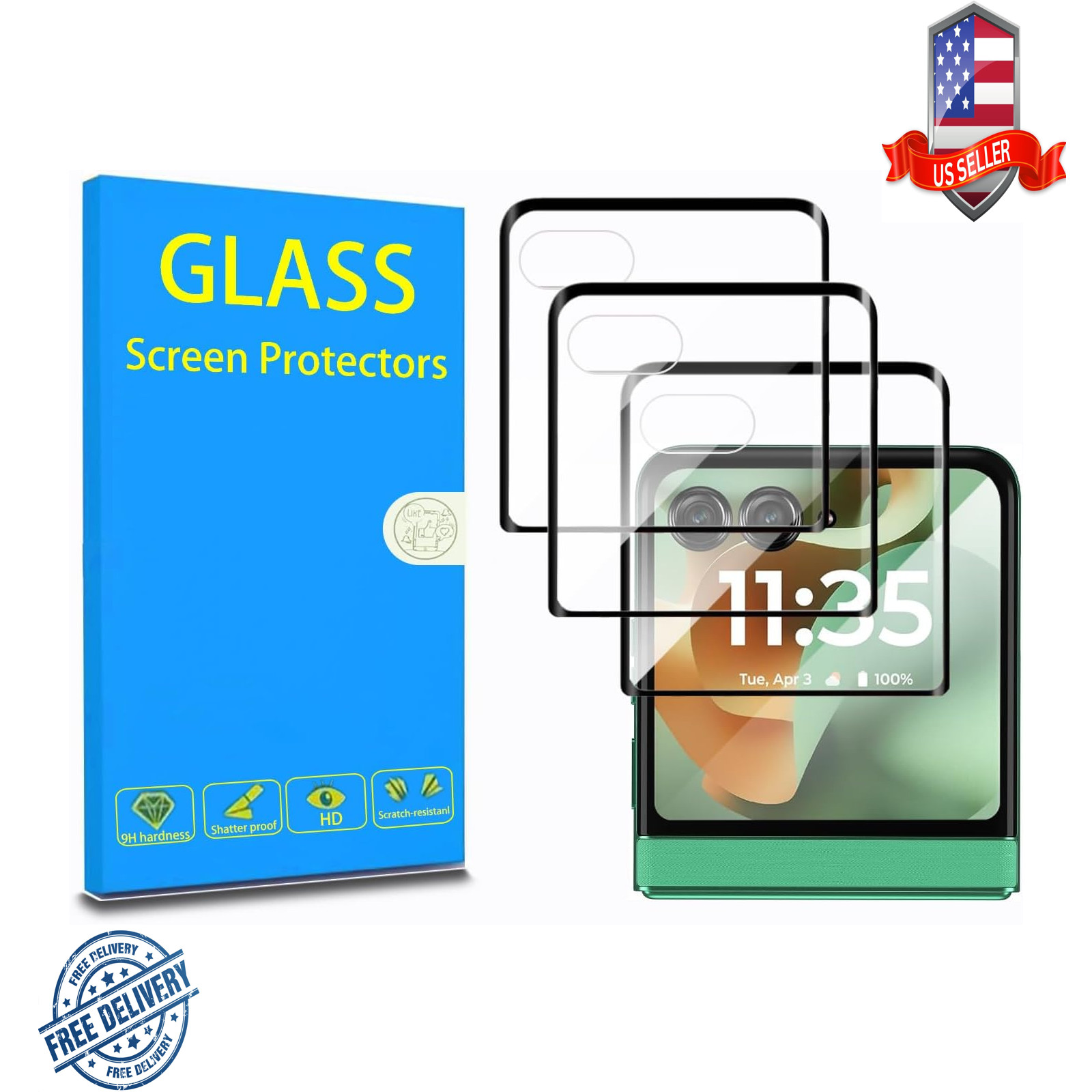 for Motorola Razr 2025/2024 Front Screen Protector 3 Pack,Moto Razr 2024/2025 for Motorola Razr 2025/2024 Front Screen Protector 3 Pack,Moto Razr 2024/2025