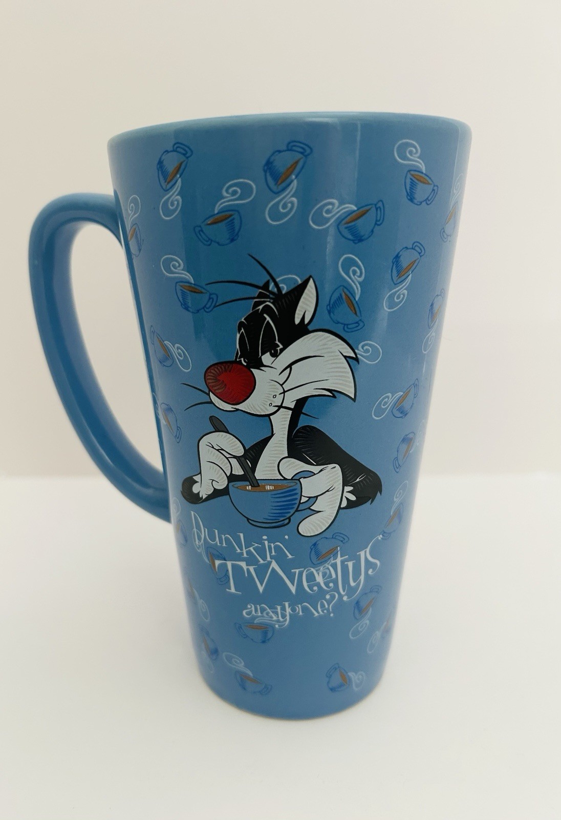 Tweety Bird & Sylvester Warner Bros Coffee Cup 1997 6\ Tweety Bird & Sylvester Warner Bros Coffee Cup 1997 6\