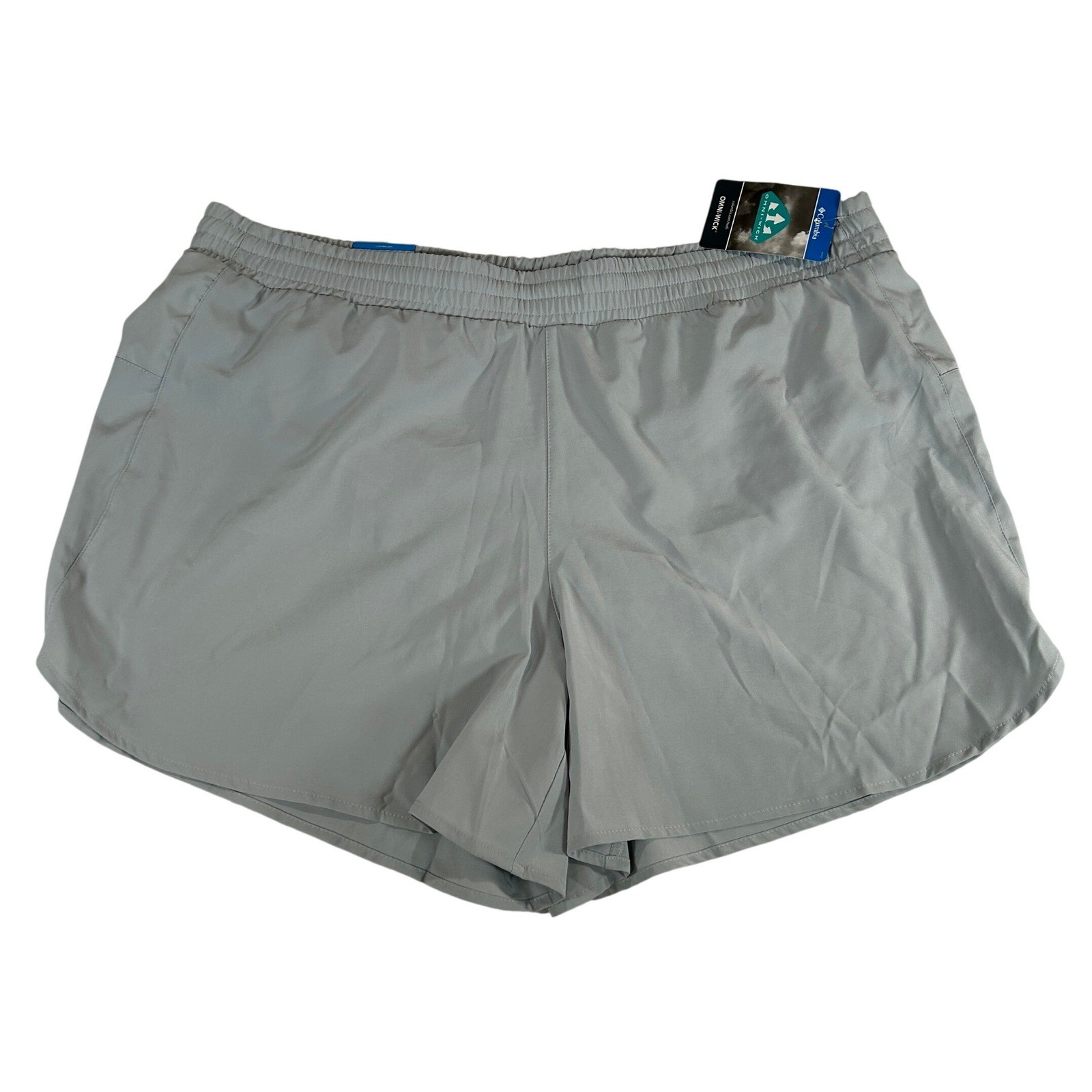 Columbia Womens Hike Short 5 Inseam Gray Omni-Wick Athletic Trail AK9639-031 XL