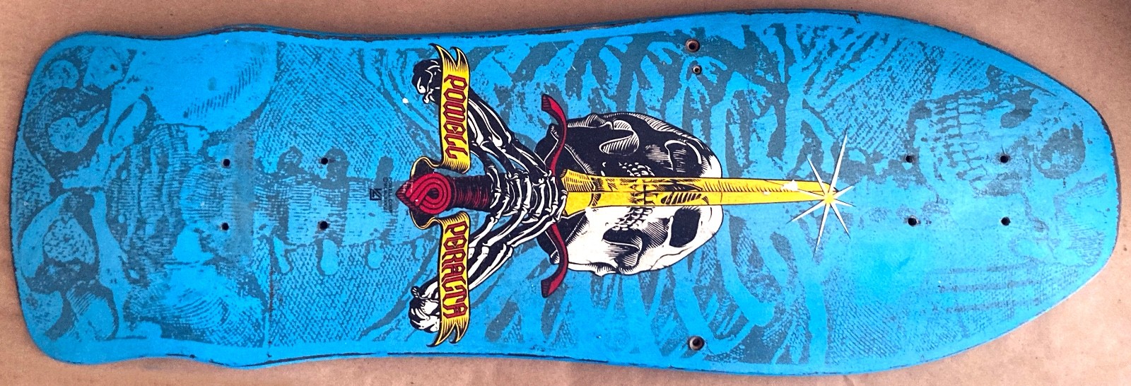 Vintage 1987-88 Powell Peralta Skull Sword GeeGaw Skateboard Deck OG Original