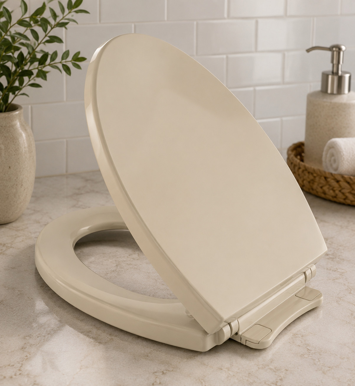 TOTO SS114#03 SoftClose Elongated Toilet Seat & Lid Slow Close Bone