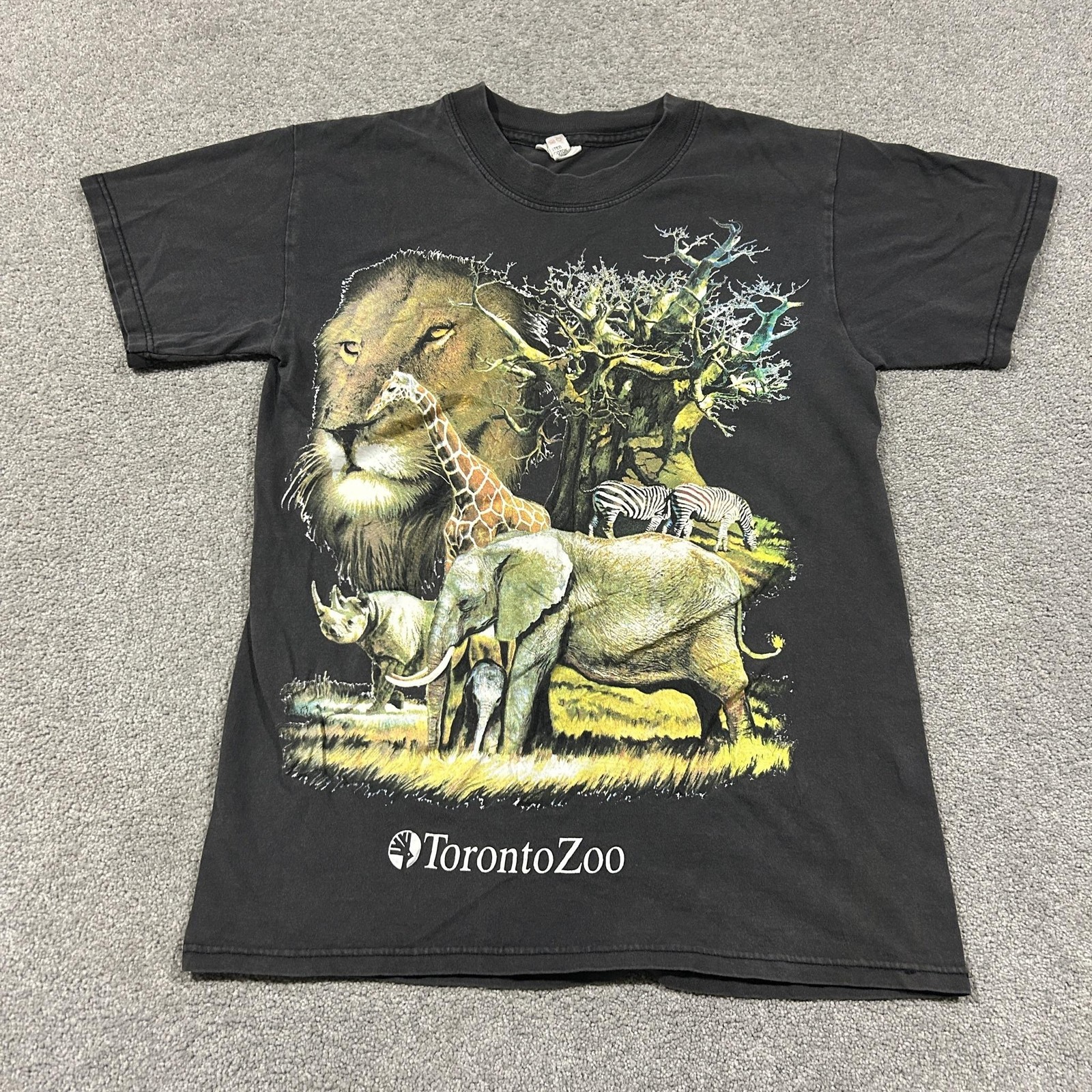 Toronto Zoo Wildlife Graphic T-Shirt Mens S Small Black Campea Safari Animals Toronto Zoo Wildlife Graphic T-Shirt Mens S Small Black Campea Safari Animals
