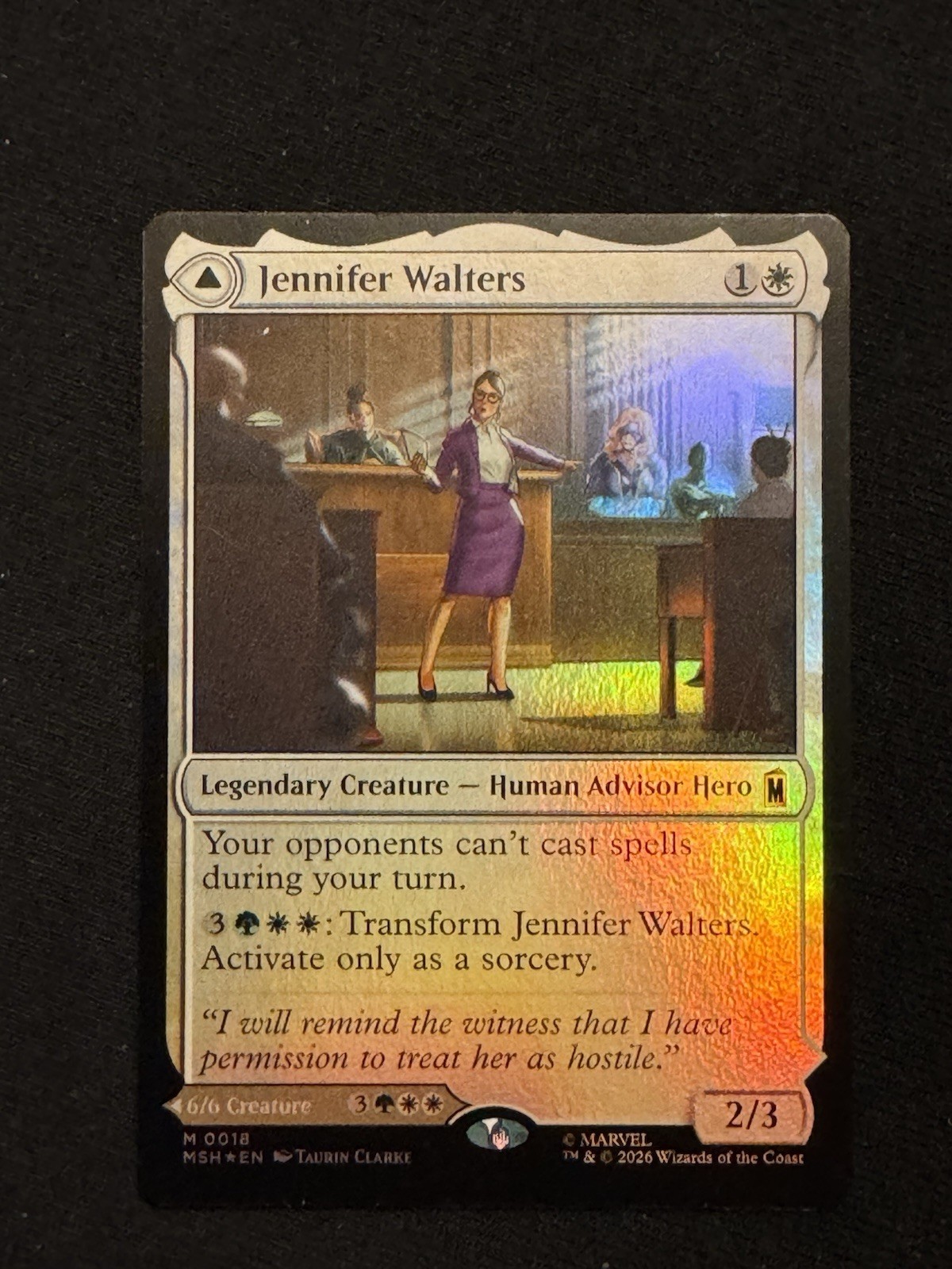 Jennifer Walters #18 (Foil) (NM) Marvel Super Heroes MSH Magic MTG
