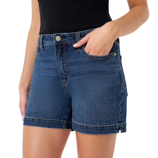 NWT Seven7 Women\'s Denim Weekend Short Size 10 Dark Wash NWT Seven7 Women\'s Denim Weekend Short Size 10 Dark Wash
