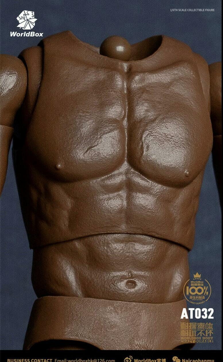 1/6 WORLDBOX AT032 Narrow Shoulder African Male Figure Body SUPER Durable 1/6 WORLDBOX AT032 Narrow Shoulder African Male Figure Body SUPER Durable
