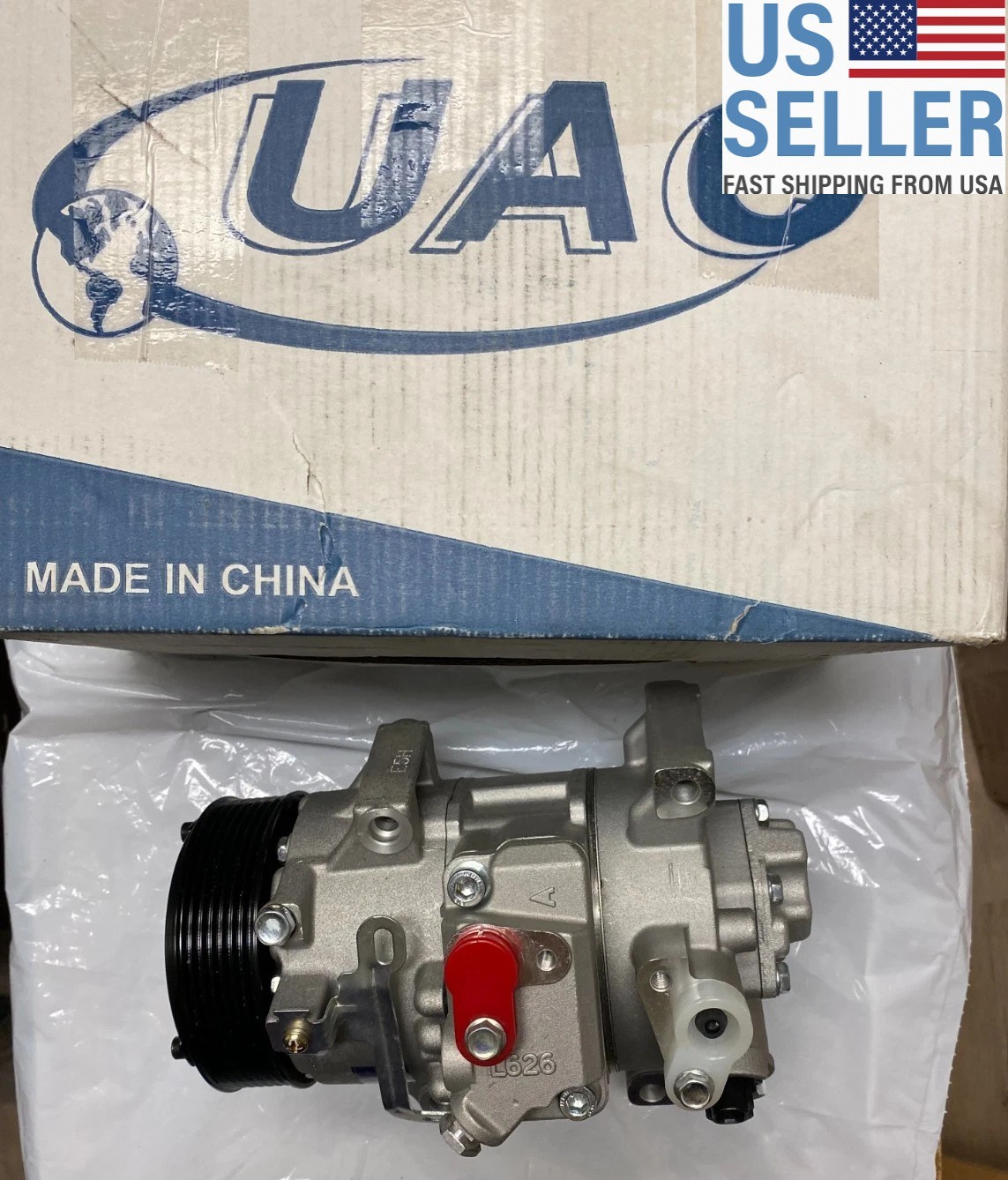 *NEW* Genuine UAC® A/C Compressor CO 11110C 6SEU14C R134a PAG 46