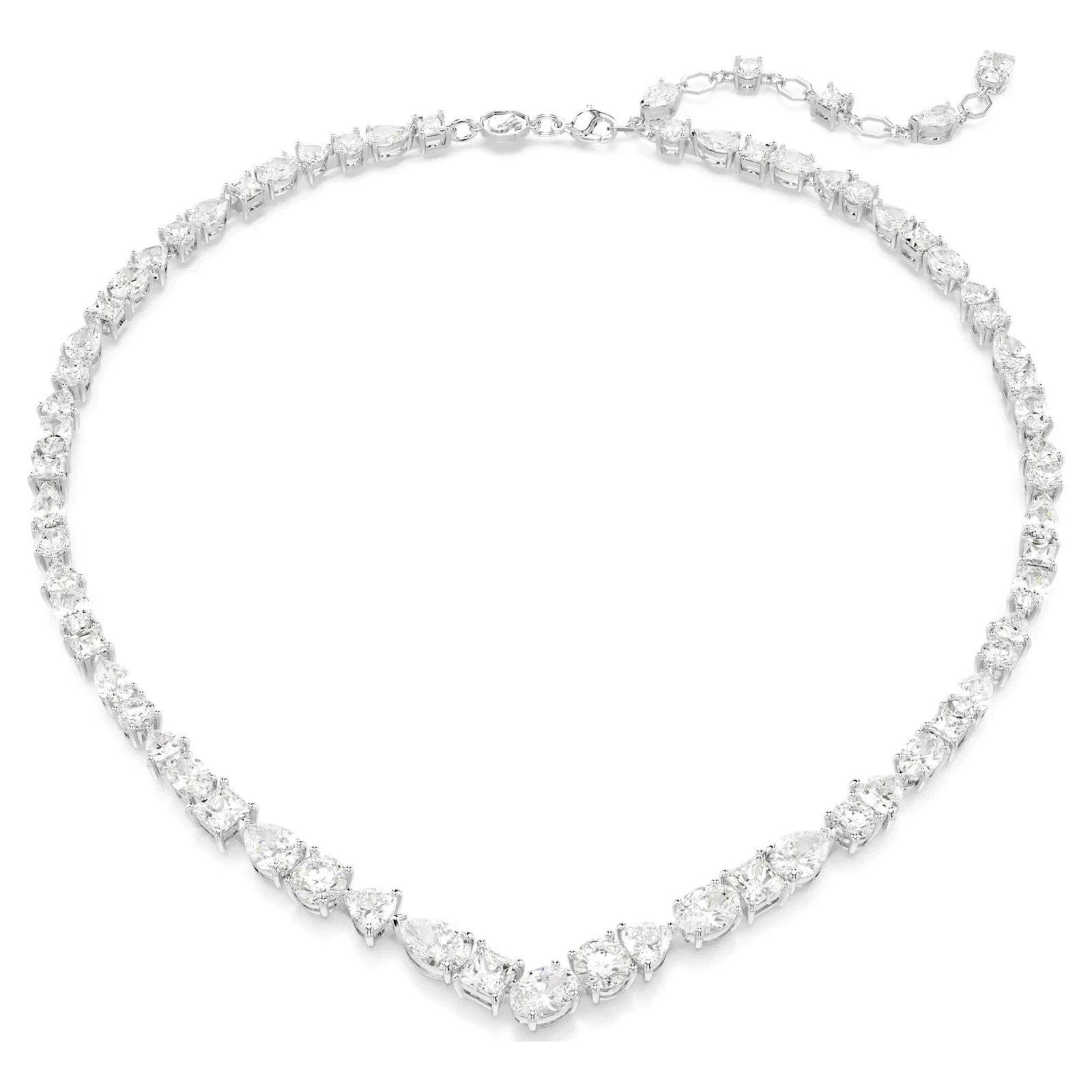 Swarovski Mesmera Necklace Mixed Cuts, White, Rhodium Plated 5665242 Swarovski Mesmera Necklace Mixed Cuts, White, Rhodium Plated 5665242