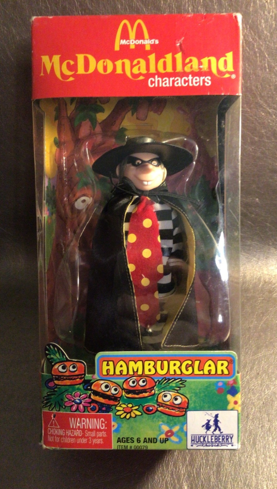 McDonald’s McDonaldland 2008 Hamburglar 6” Posable Figure Huckleberry Toys McDonald’s McDonaldland 2008 Hamburglar 6” Posable Figure Huckleberry Toys