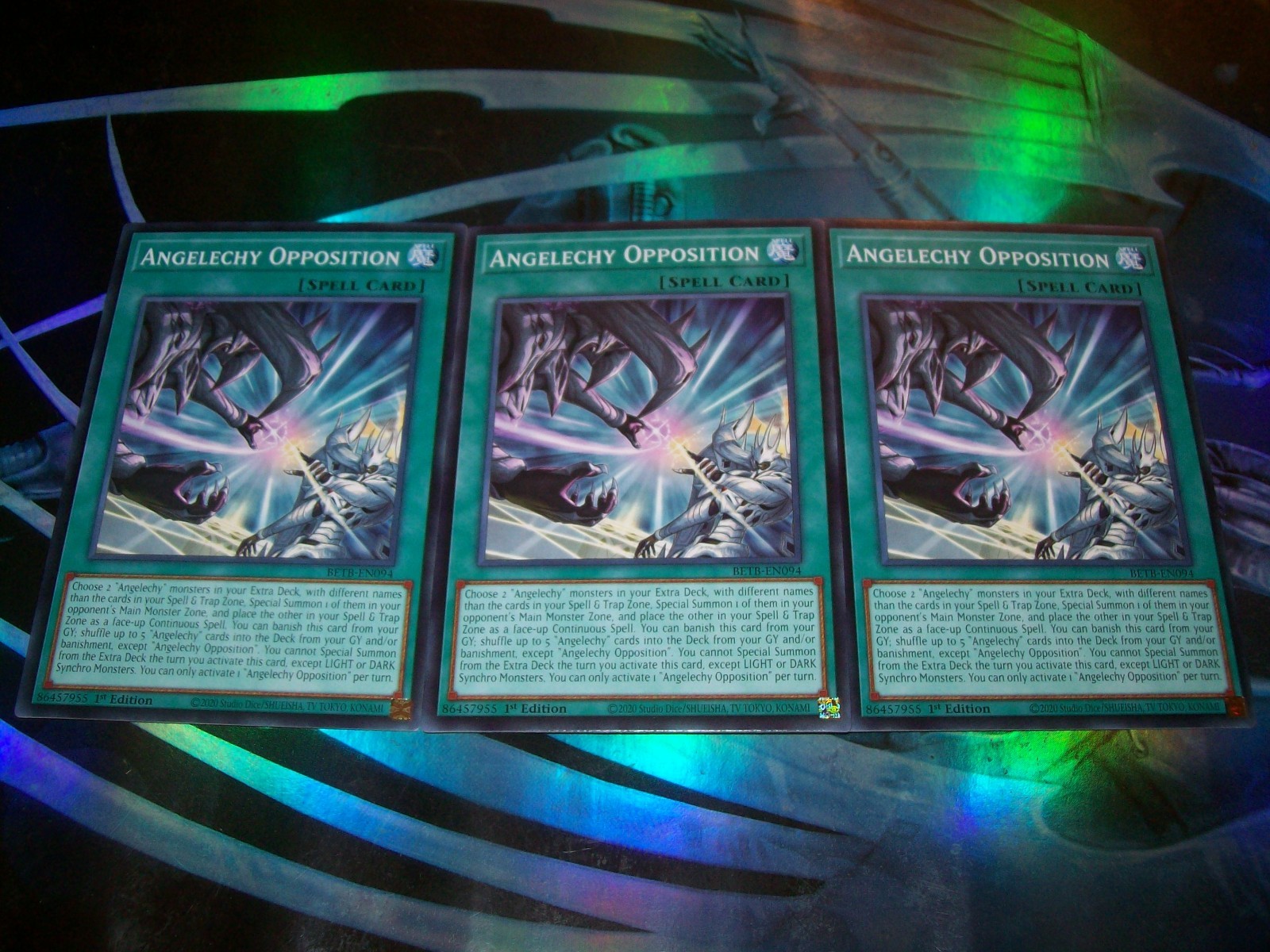 3x Angelechy Opposition 1st Edition Common BETB-EN094 Yu-Gi-Oh 3x Angelechy Opposition 1st Edition Common BETB-EN094 Yu-Gi-Oh
