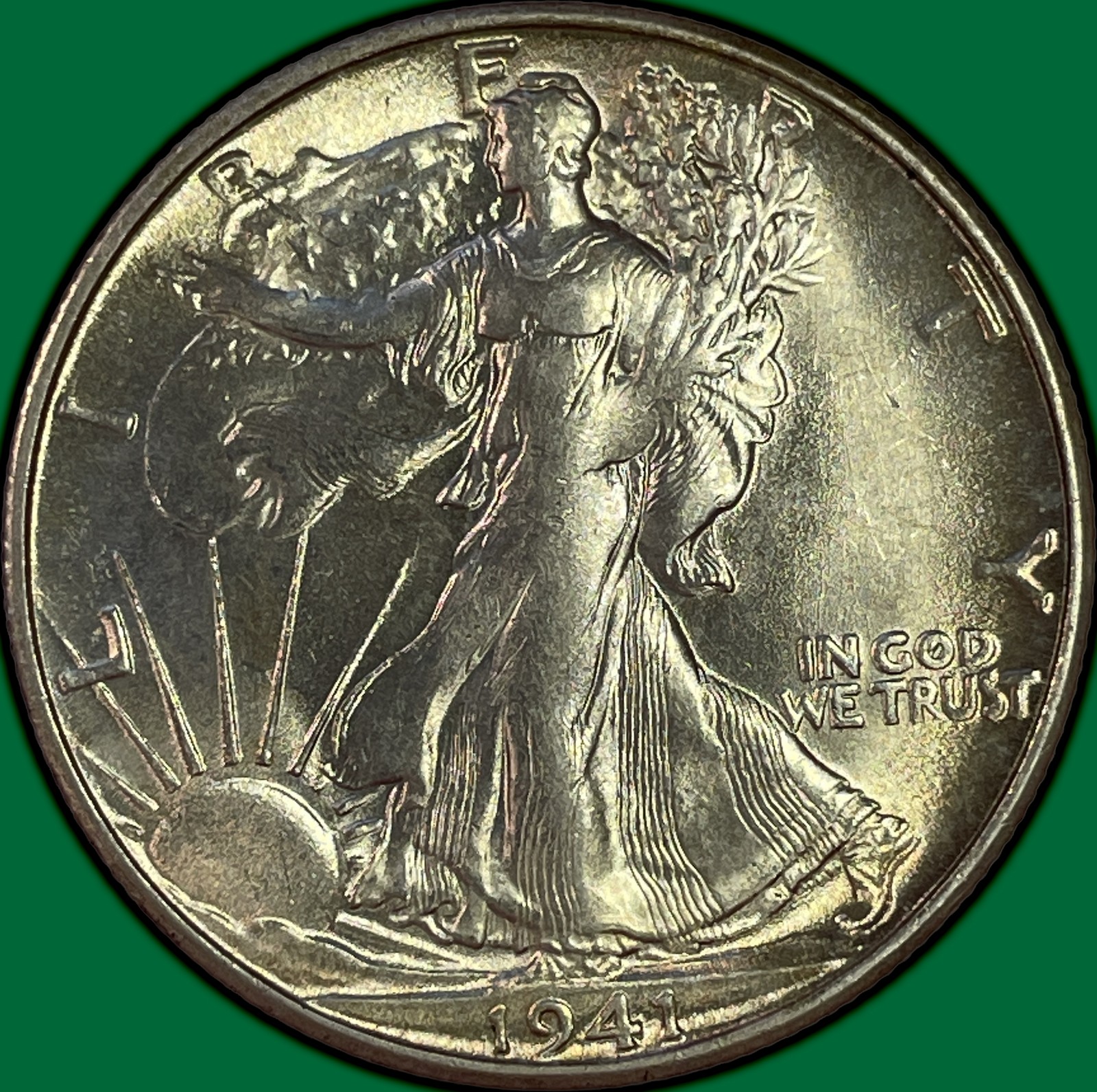 1941-S Walking Liberty Half Dollar Brilliant Uncirculated BU Coin #47943