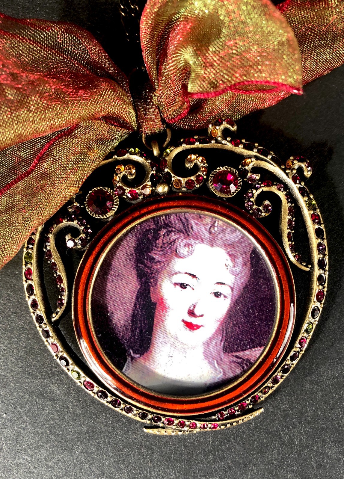 Vintage JAY STRONGWATER Victorian Lady Pin/Broach