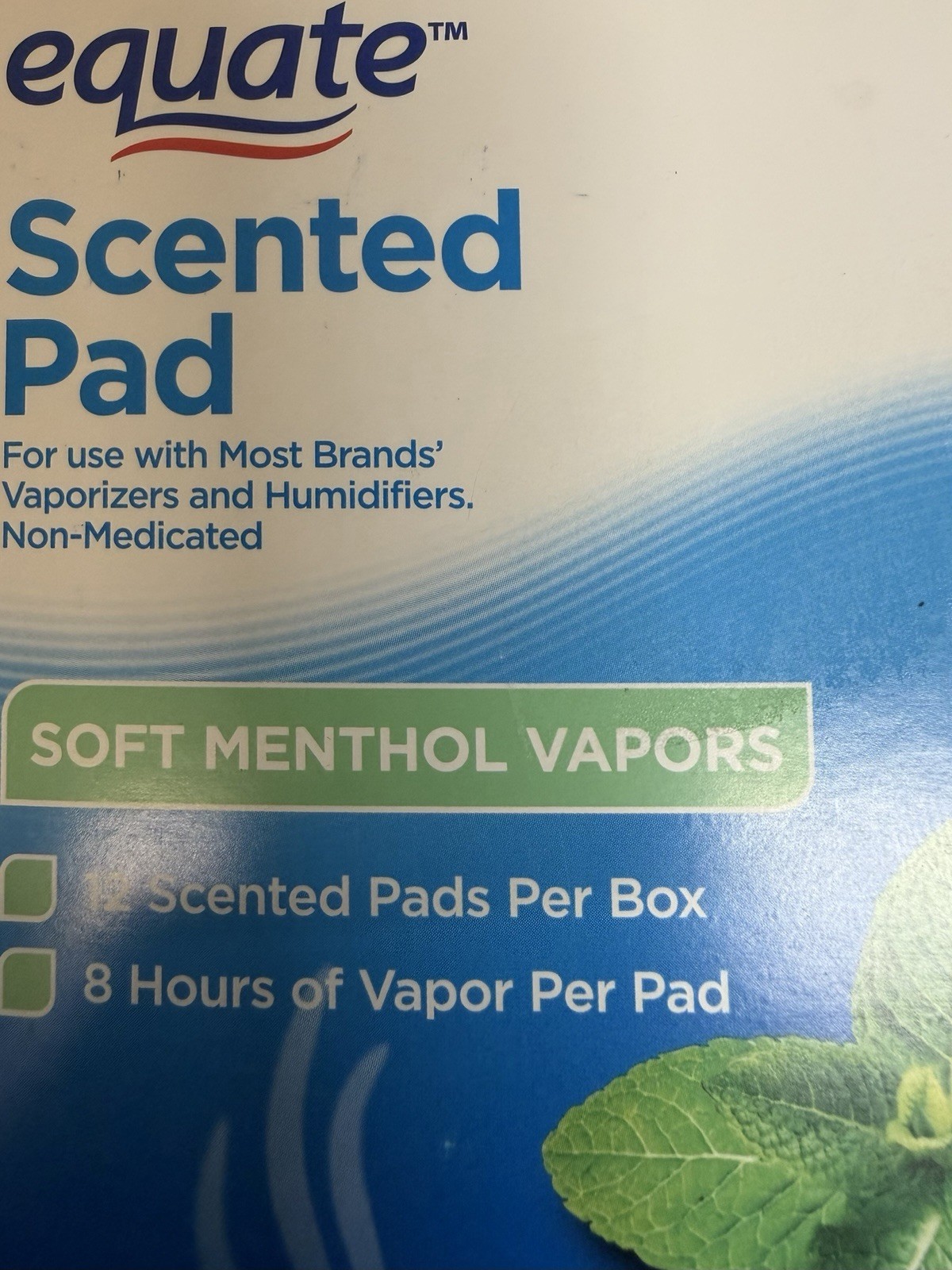 Lot 24 Pads Equate Vapor Pads Refill Pads Menthol Scented 24 Pads Total Lot 24 Pads Equate Vapor Pads Refill Pads Menthol Scented 24 Pads Total