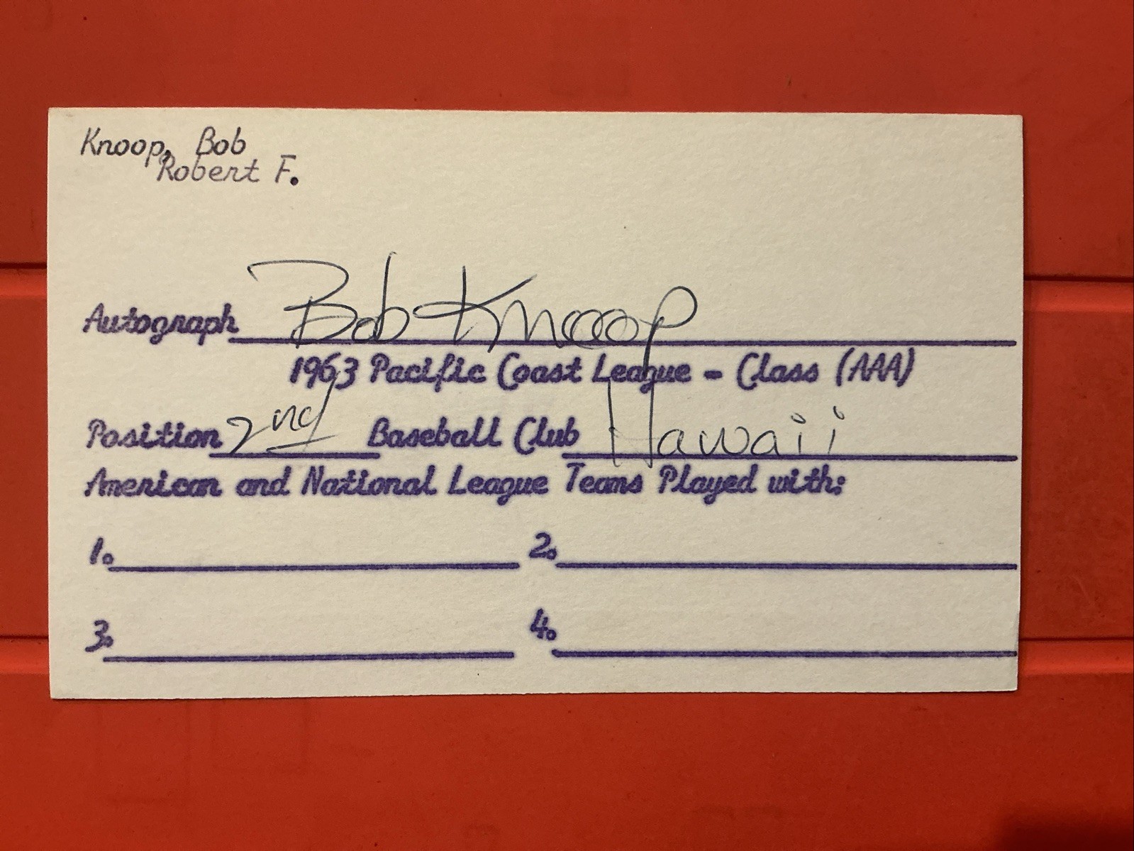 Bobby Knoop 🔥🔥🔥🔥MLB Debut 1964 Los Angeles Angels🔥🔥🔥🔥🔥Autograph🧢 Bobby Knoop 🔥🔥🔥🔥MLB Debut 1964 Los Angeles Angels🔥🔥🔥🔥🔥Autograph🧢