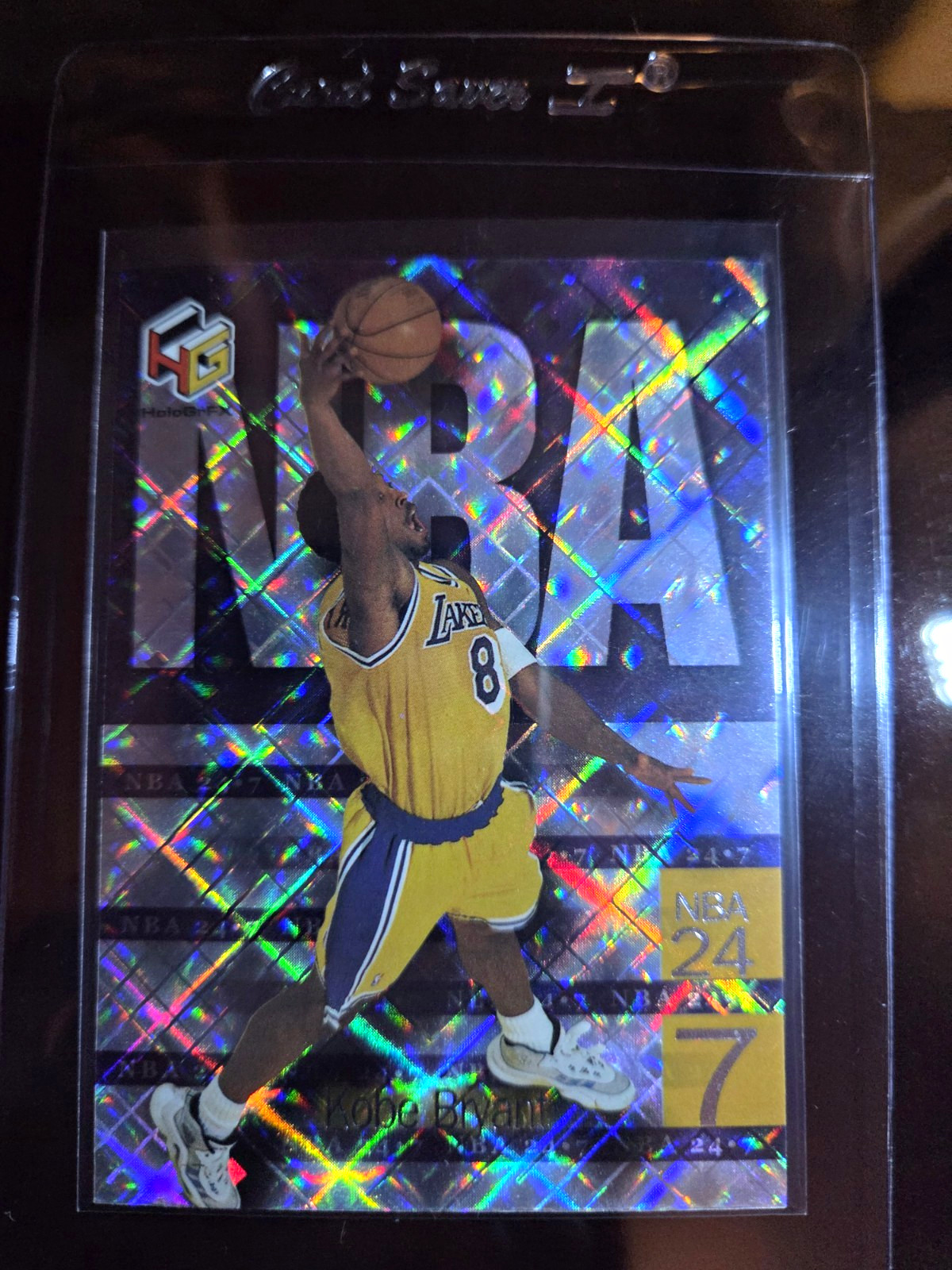 Upper Deck 1999 HoloGrFX NBA 24-7 N8 Kobe Bryant Los Angeles Lakers Insert Upper Deck 1999 HoloGrFX NBA 24-7 N8 Kobe Bryant Los Angeles Lakers Insert