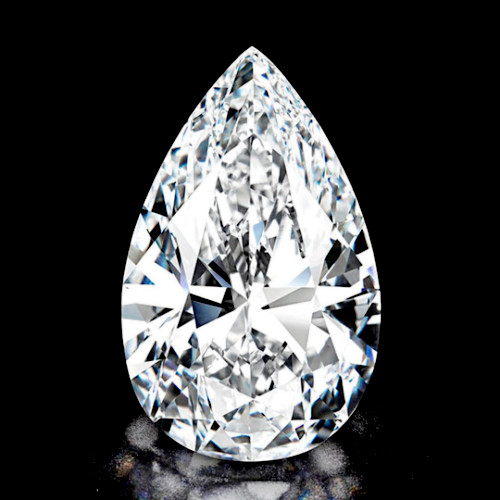 10 Ct Lab Grown Diamond Pear Cut Natural D Color VVS1 Clarity Certified Diamond