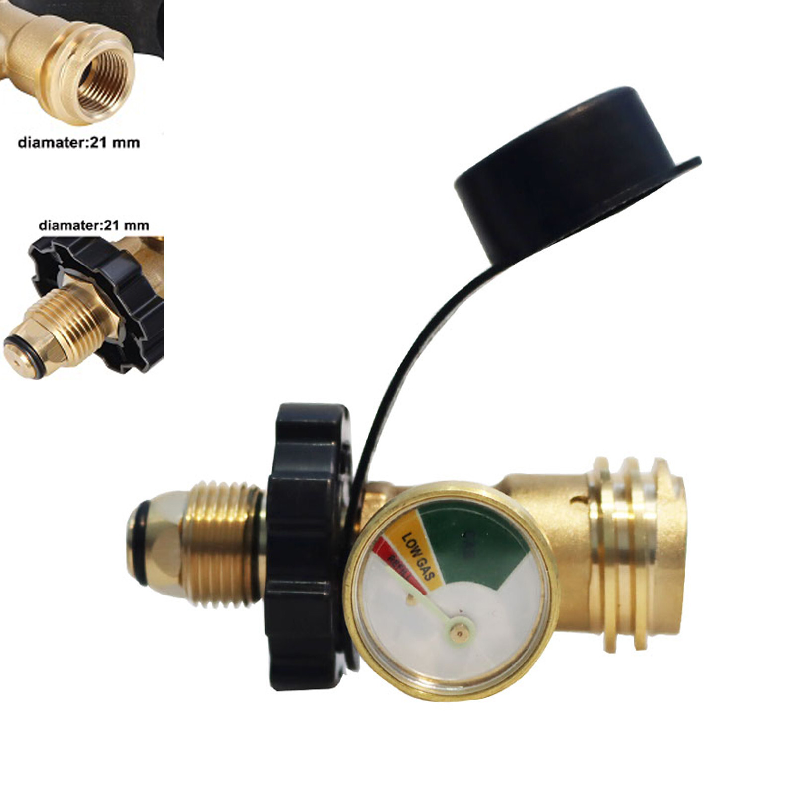 Brand New 1 PCS Propane Tank Adapter Converts POL LP Tank Valve to QCC1/Type1