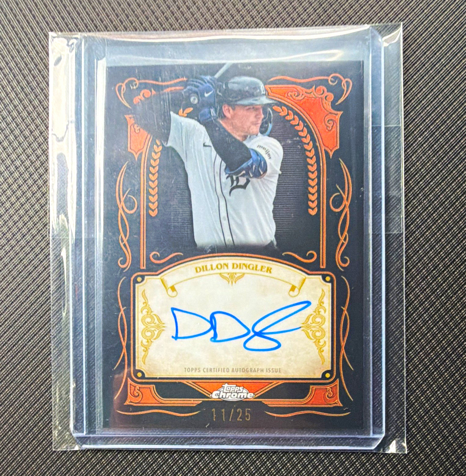 Topps 2026 Chrome Baseball Ink Strokes Dillon Dingler Tigers Auto 11/25 Topps 2026 Chrome Baseball Ink Strokes Dillon Dingler Tigers Auto 11/25