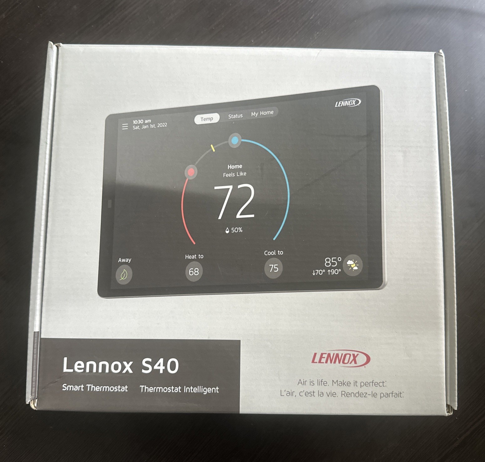 Lennox S40 Smart Thermostat 7in HD Touch Wi-Fi Alexa/Google 22V24 24V