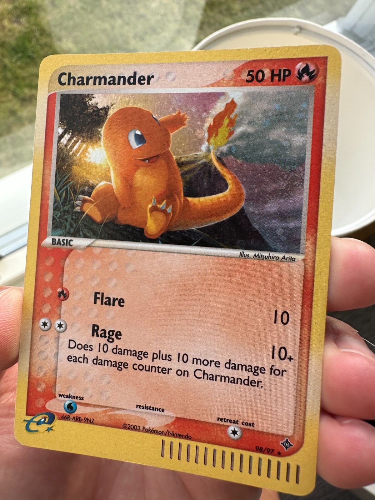 Pokemon Charmander 98/97 Secret Rare EX Dragon 2003 Holo Near Mint NM-