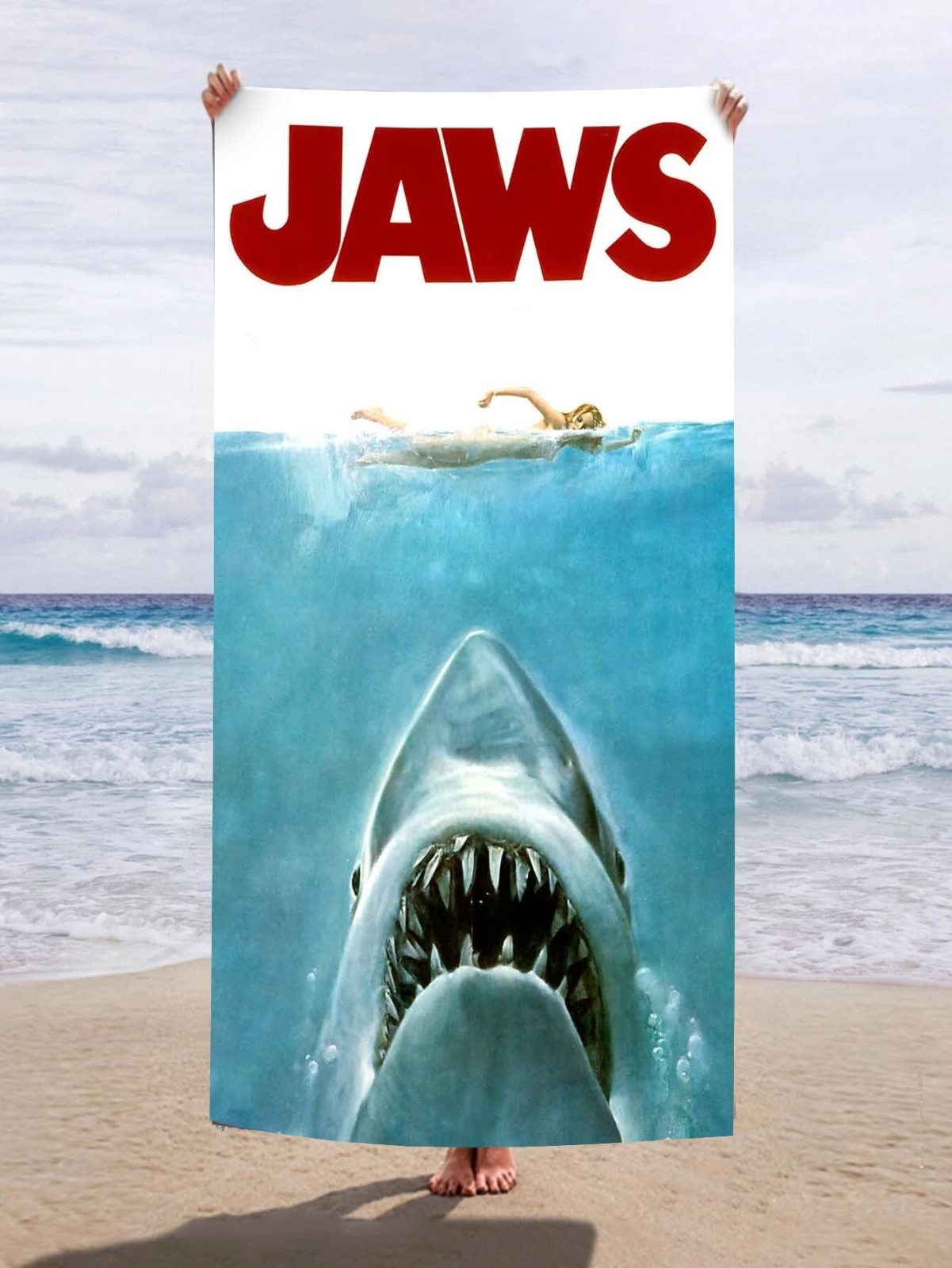 Hot WSH-JAWS MOVIE Fan Gifts Beach Towel FL56 Hot WSH-JAWS MOVIE Fan Gifts Beach Towel FL56
