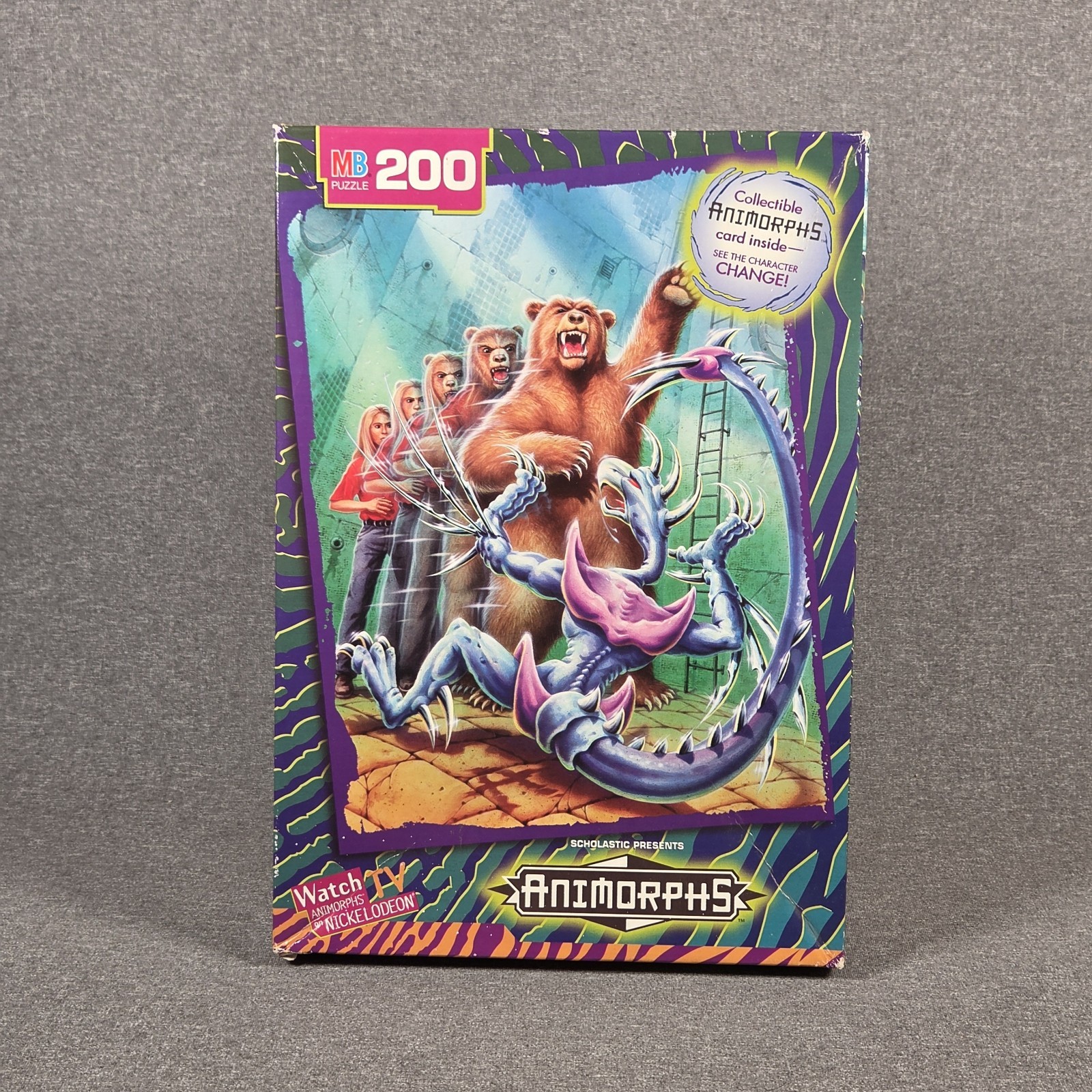 Animorphs 200 pc Puzzle Milton Bradley Hasbro 1998 Vintage Transformation NIB