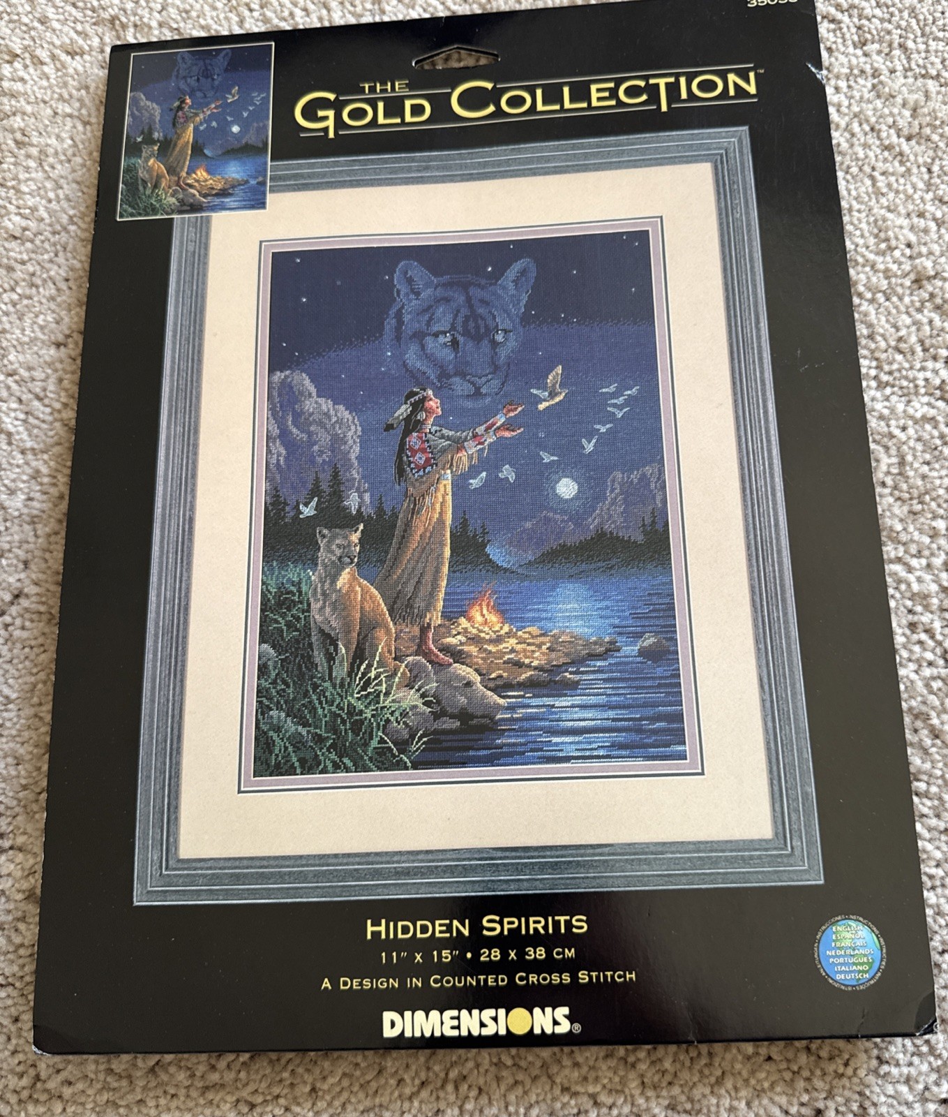 VINTAGE 2001 DIMENSIONS GOLD COLLECTION HIDDEN SPIRITS-#35055 Cross Stitch Kit VINTAGE 2001 DIMENSIONS GOLD COLLECTION HIDDEN SPIRITS-#35055 Cross Stitch Kit