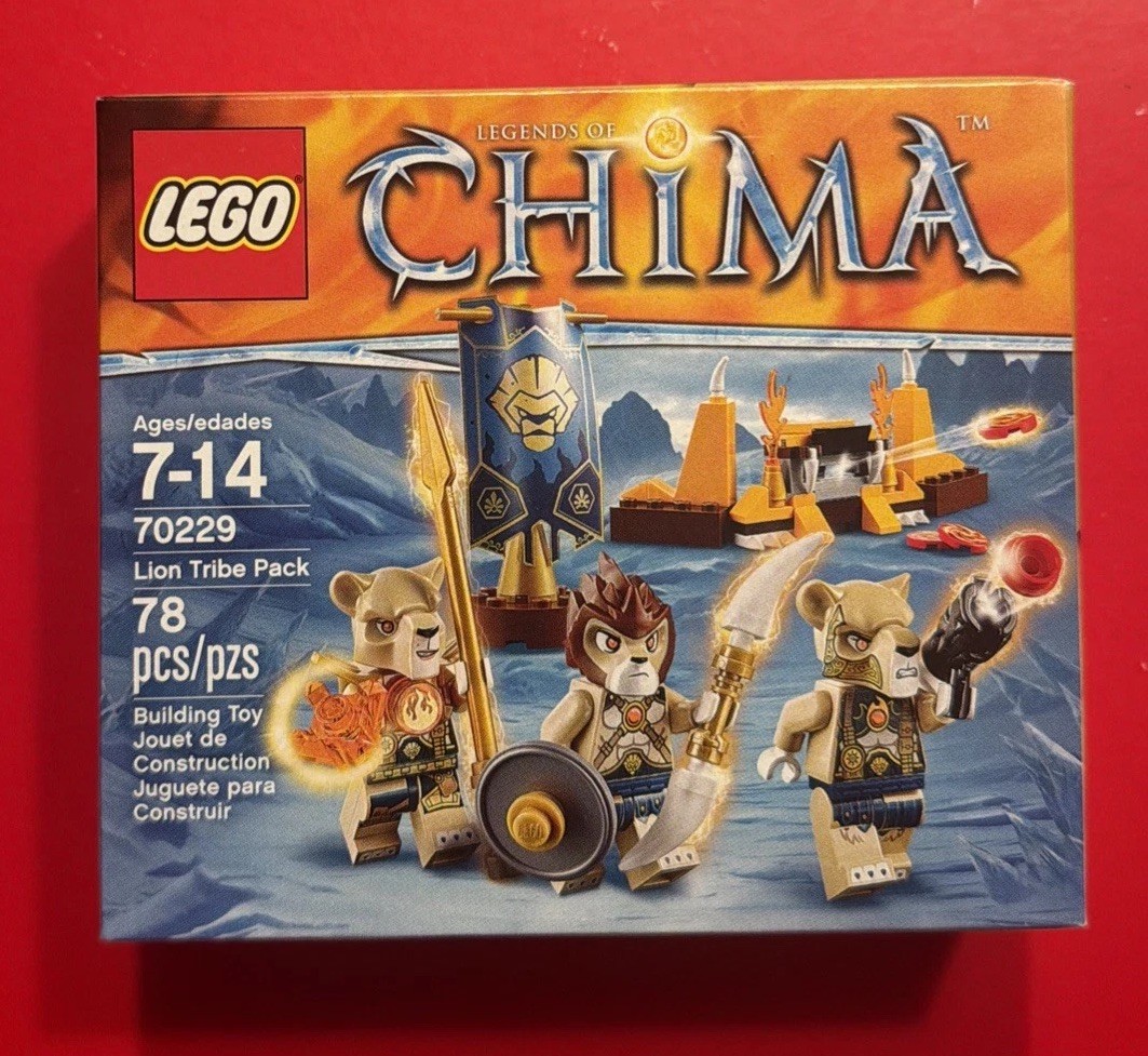 LEGO LEGENDS OF CHIMA Lion Tribe Pack (70229) New in Sealed Box