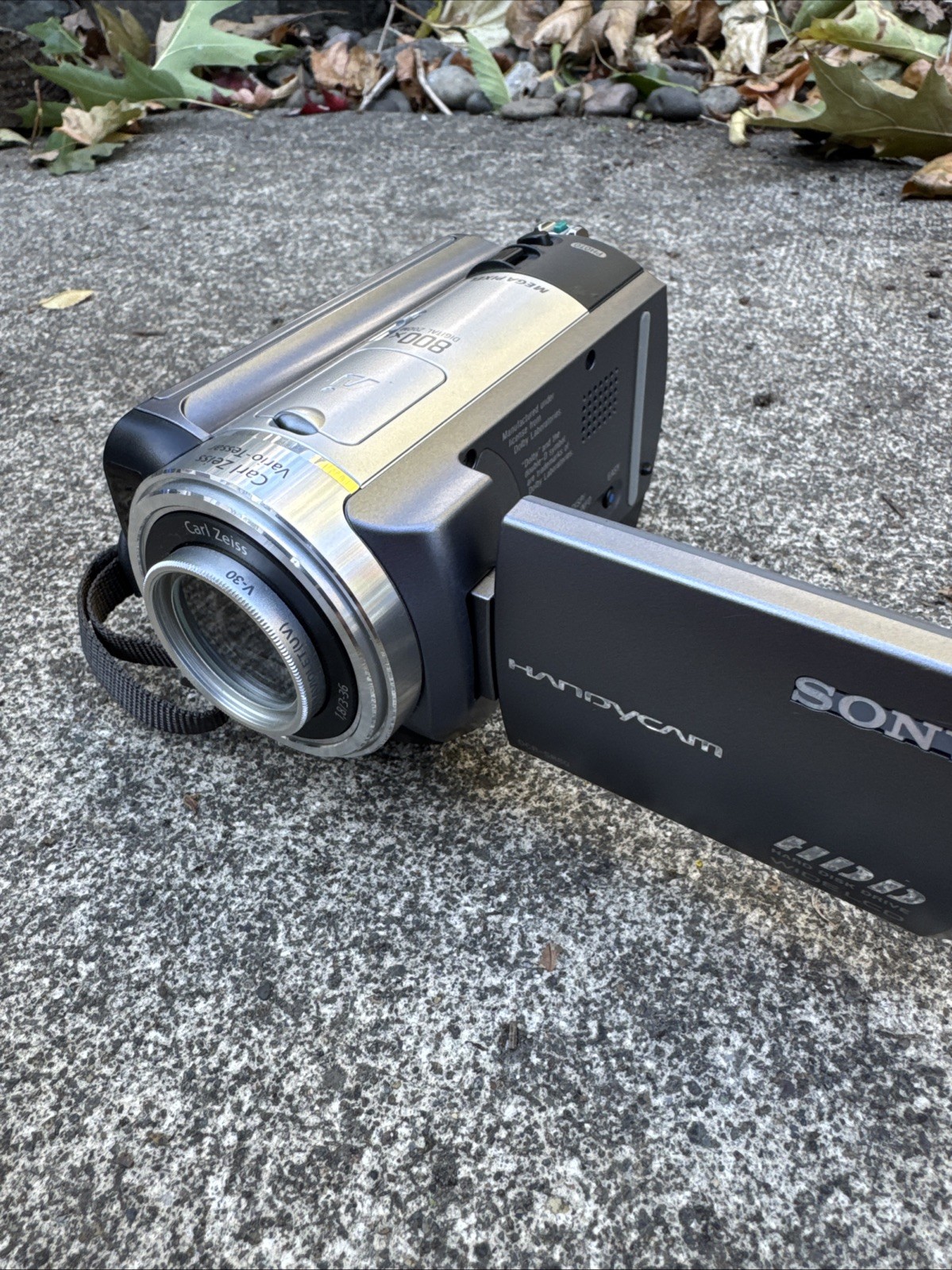 Sony Handycam HDD Camcorder Silver Carl Zeiss Lens w/ Carrying Case & Accessorie