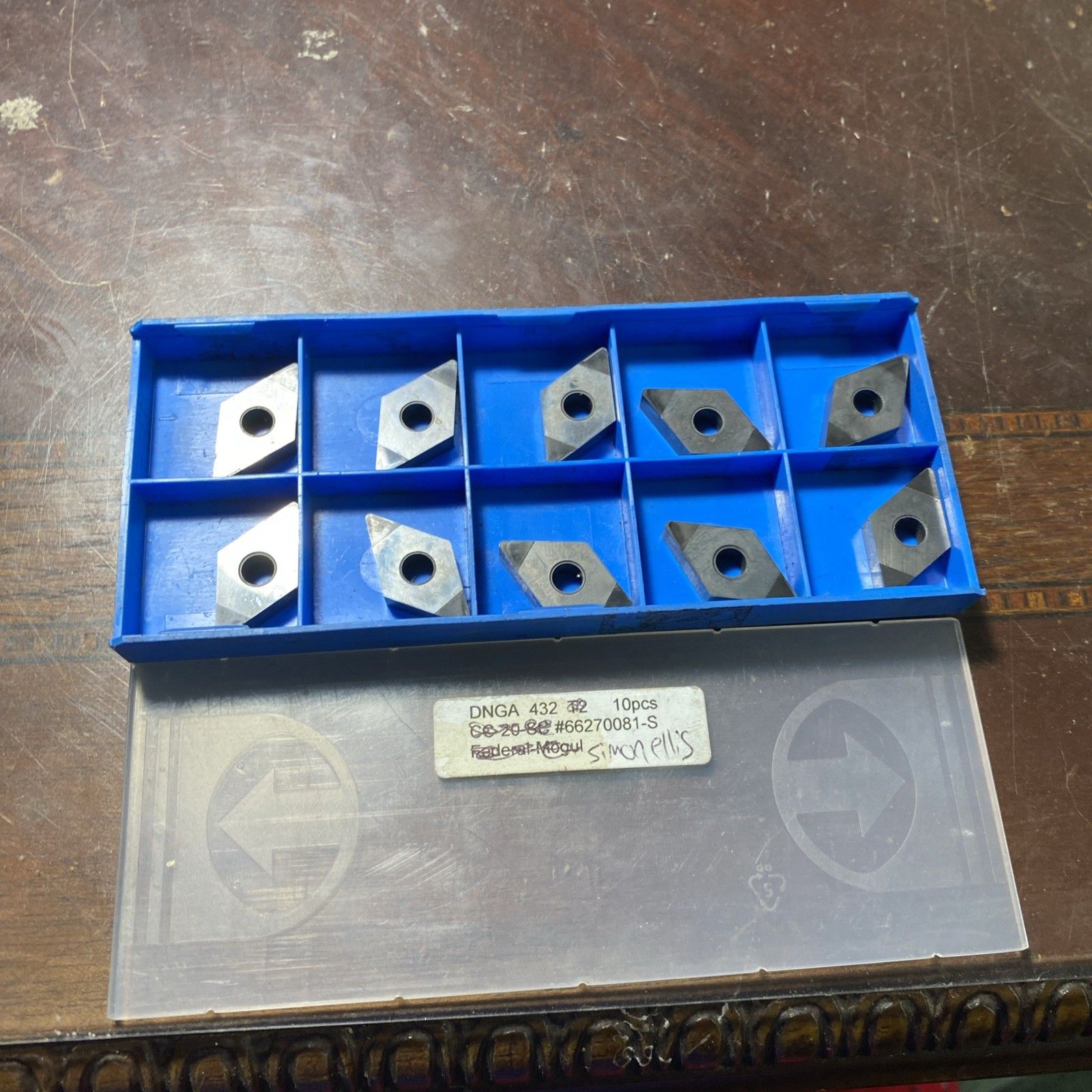 Qty.10 Simon Ellis DNGA432 CBN Tipped Insert D-T (E21)