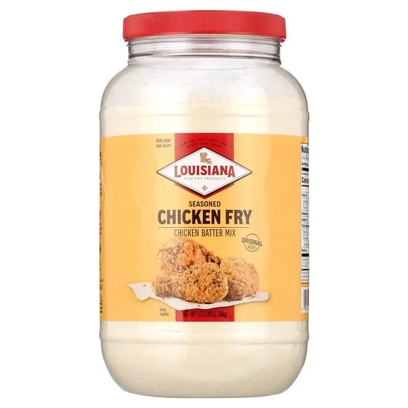 Louisiana Fish Fry Products Seasoned Crispy Chicken Fry Chicken Batter Mix, 5.25 Louisiana Fish Fry Products Seasoned Crispy Chicken Fry Chicken Batter Mix, 5.25