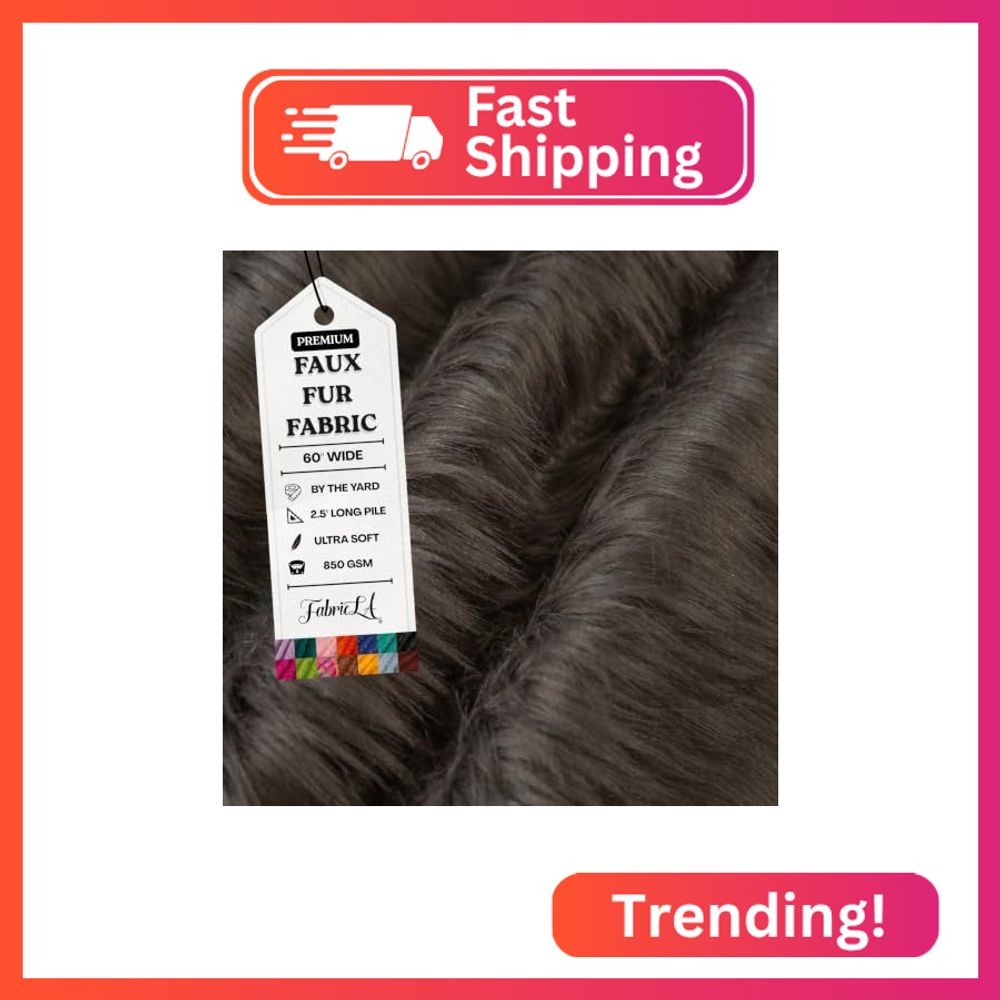 FabricLA Shaggy Faux Fur Square - 30\